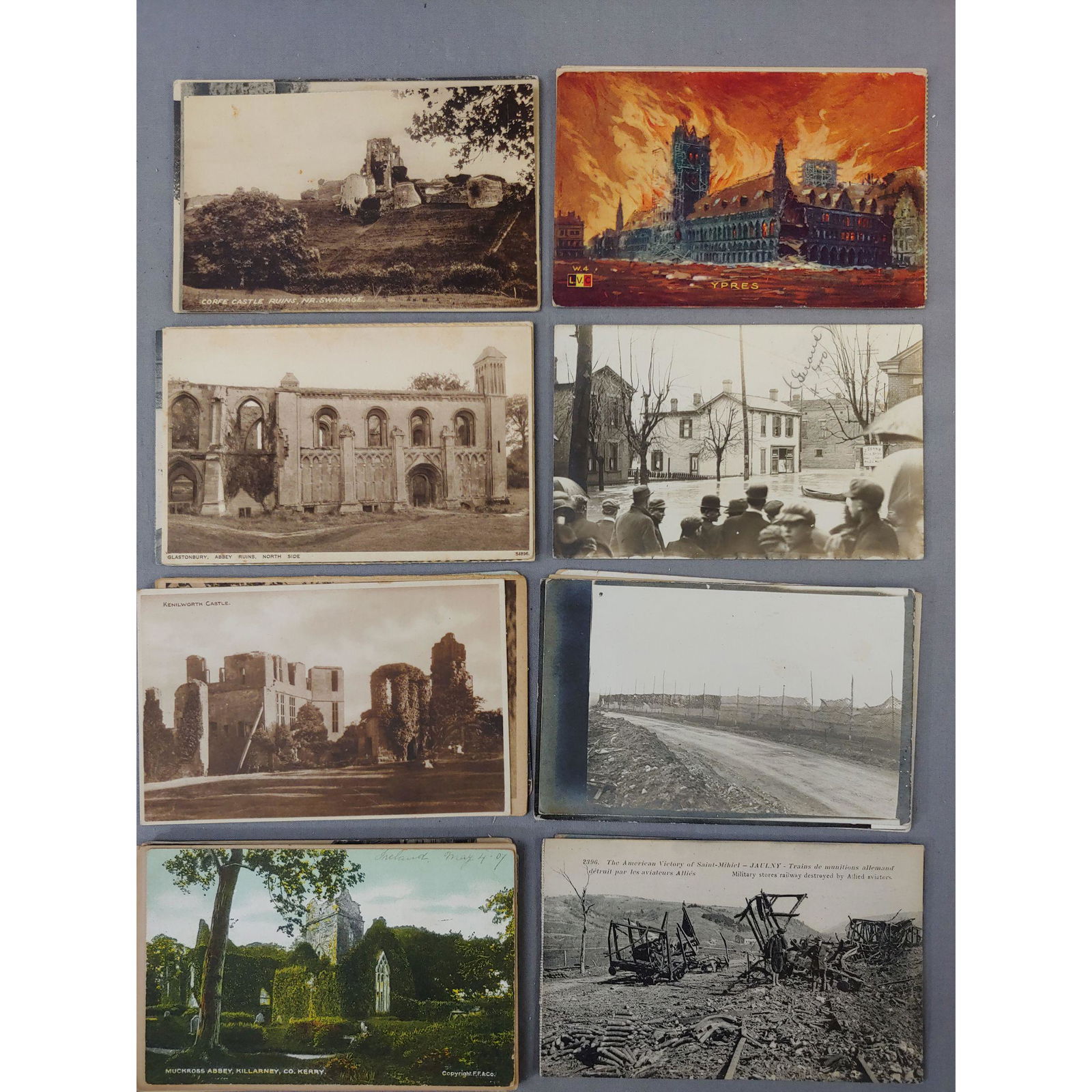 Lg Vintage Lot Of Assorted Postcards W/ Stamps, EARLY!! (1 of 2)