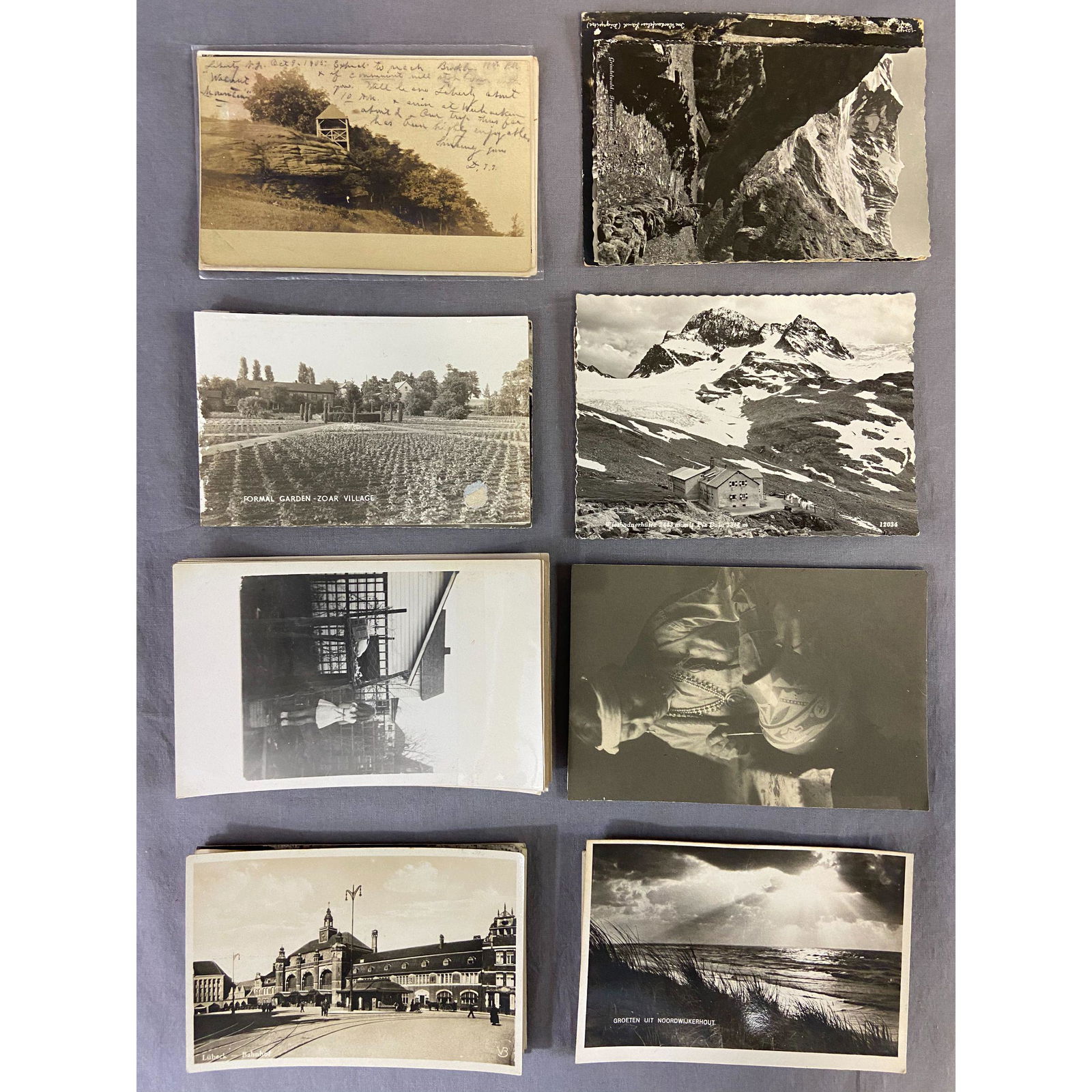 Lg Vintage Lot Of Assorted Postcards W/ Stamps, EARLY!! (1 of 2)