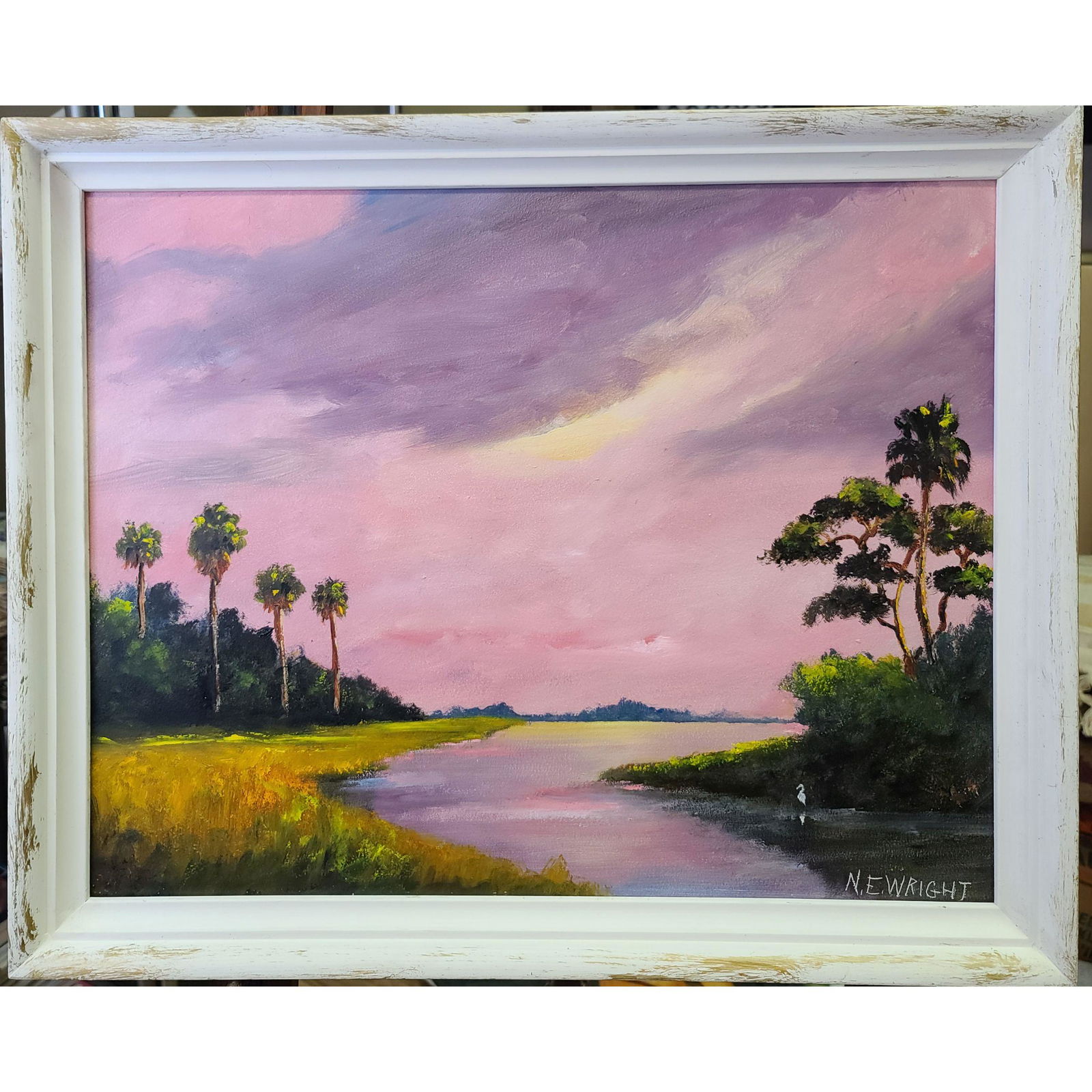 N.E Wright Florida Highwaymen Landscape Painting (1 of 9)