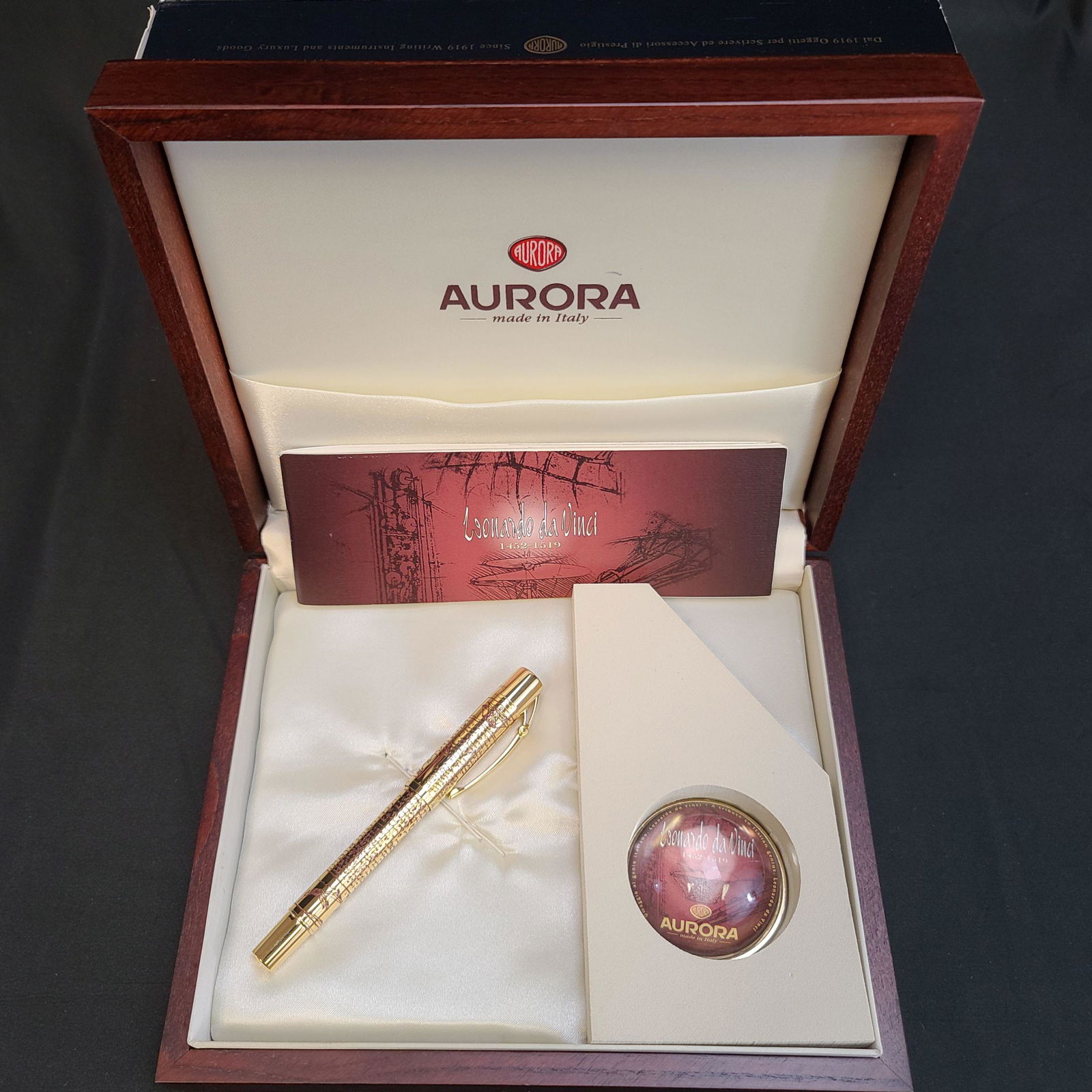 Limited Ed. Aurora Fountain Pen Leonardo da Vinci  18K (1 of 20)