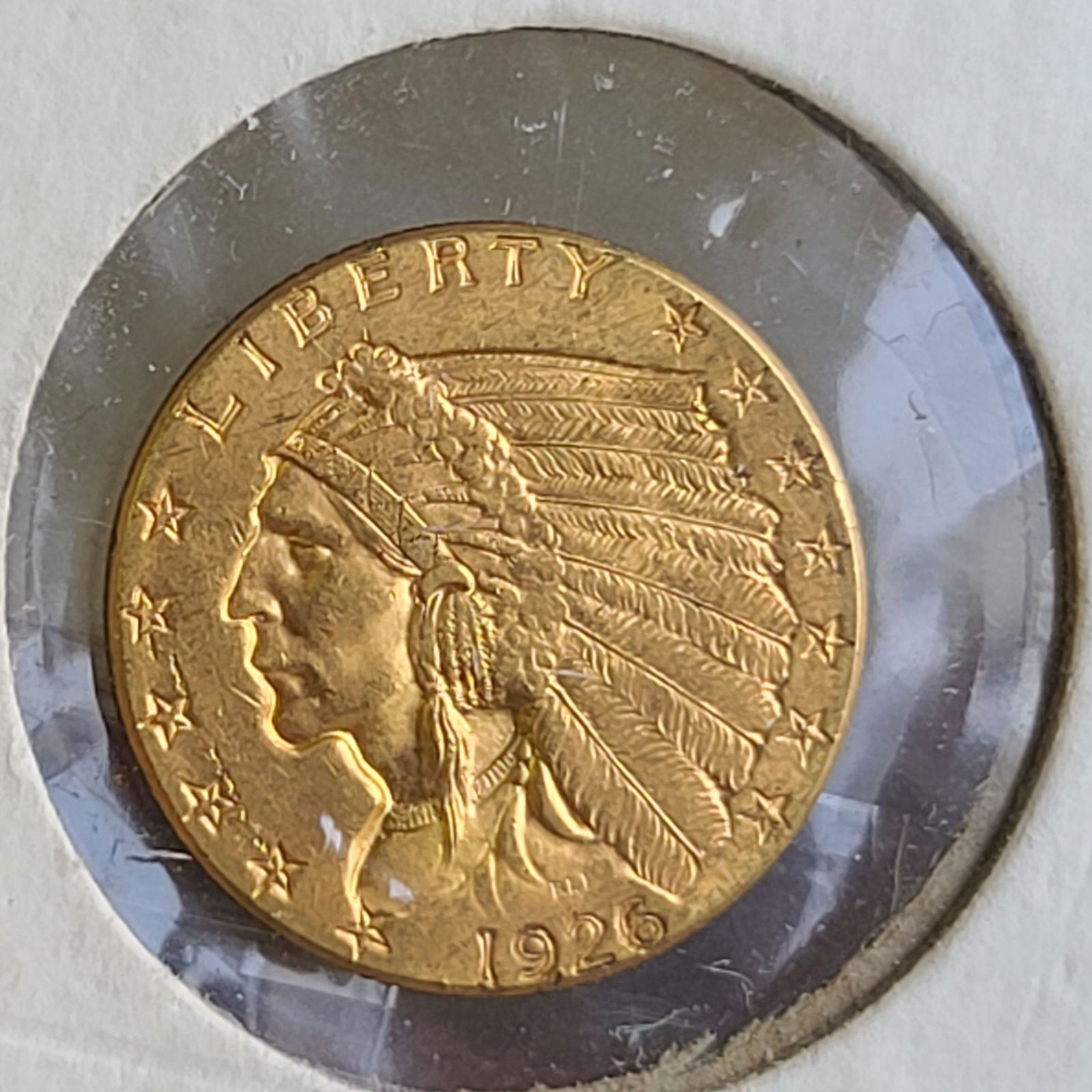 1926 2.50 Indian Gold Coin MS62 (1 of 8)