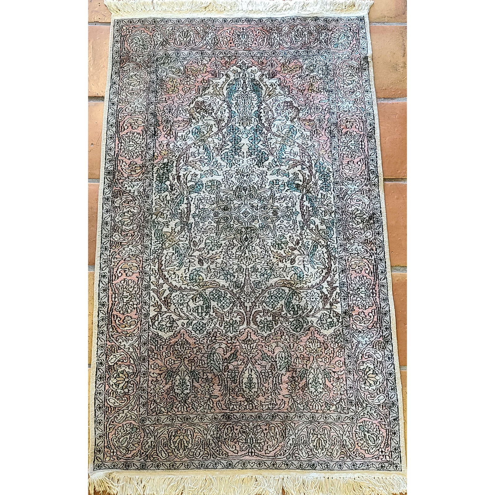 Vintage Silk Prayer Rug (1 of 19)