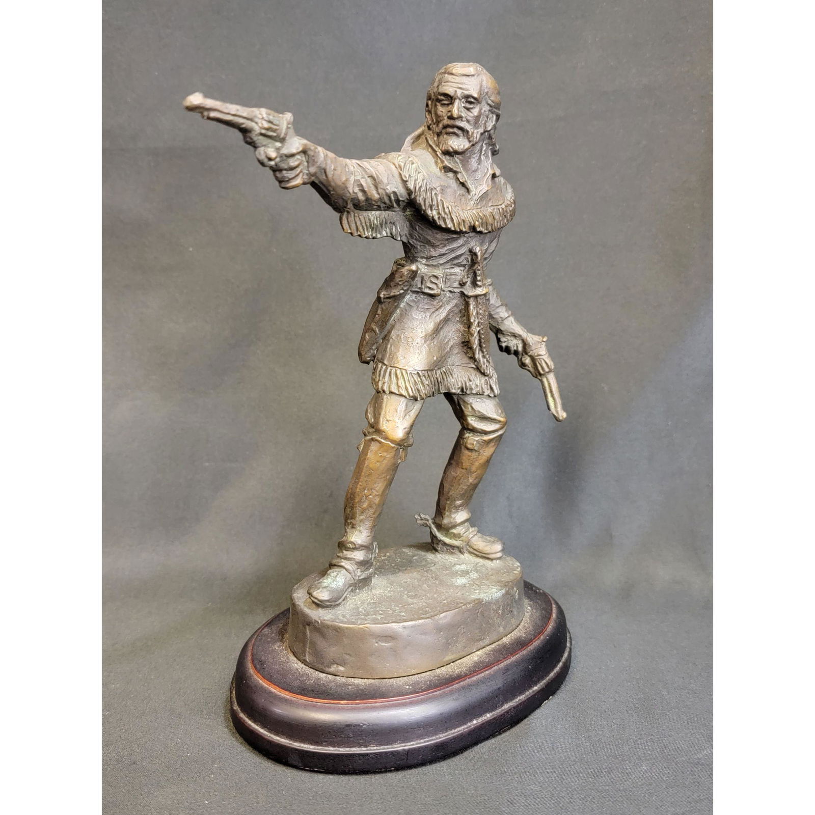 Bronze Sculpture Signed Civil War General Custer (1 of 14)