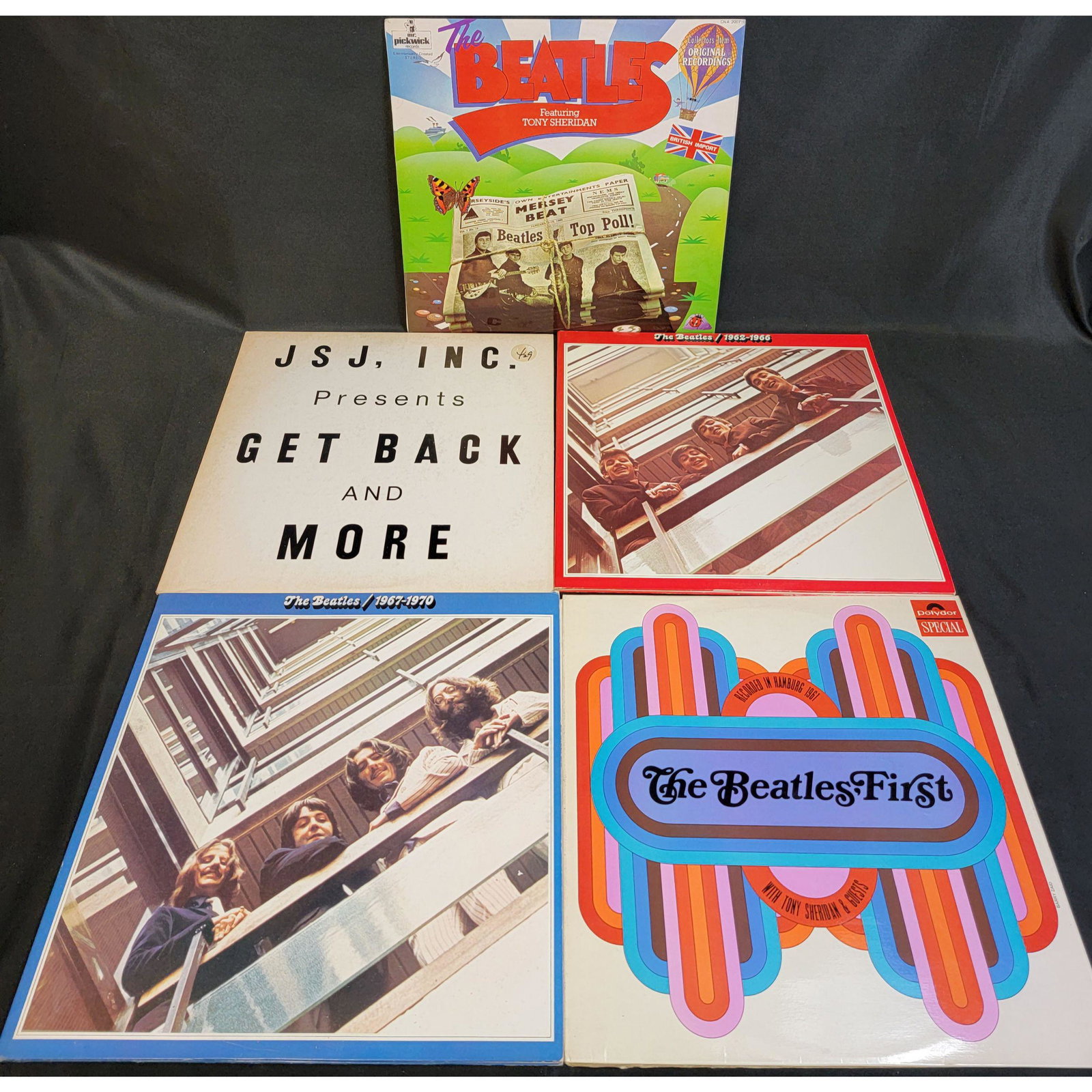 THE BEATLES 1962-66 67-70 1961 VINYL LPS: THE BEATLES RINGO HARRISON VINYL LPS
