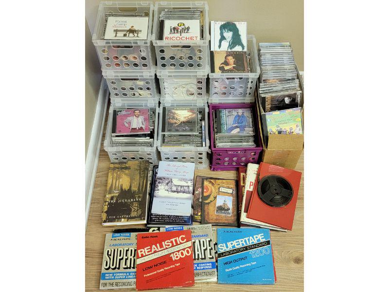 A Very Larg Group Of CD Books And Reel to Reels (1 of 4)