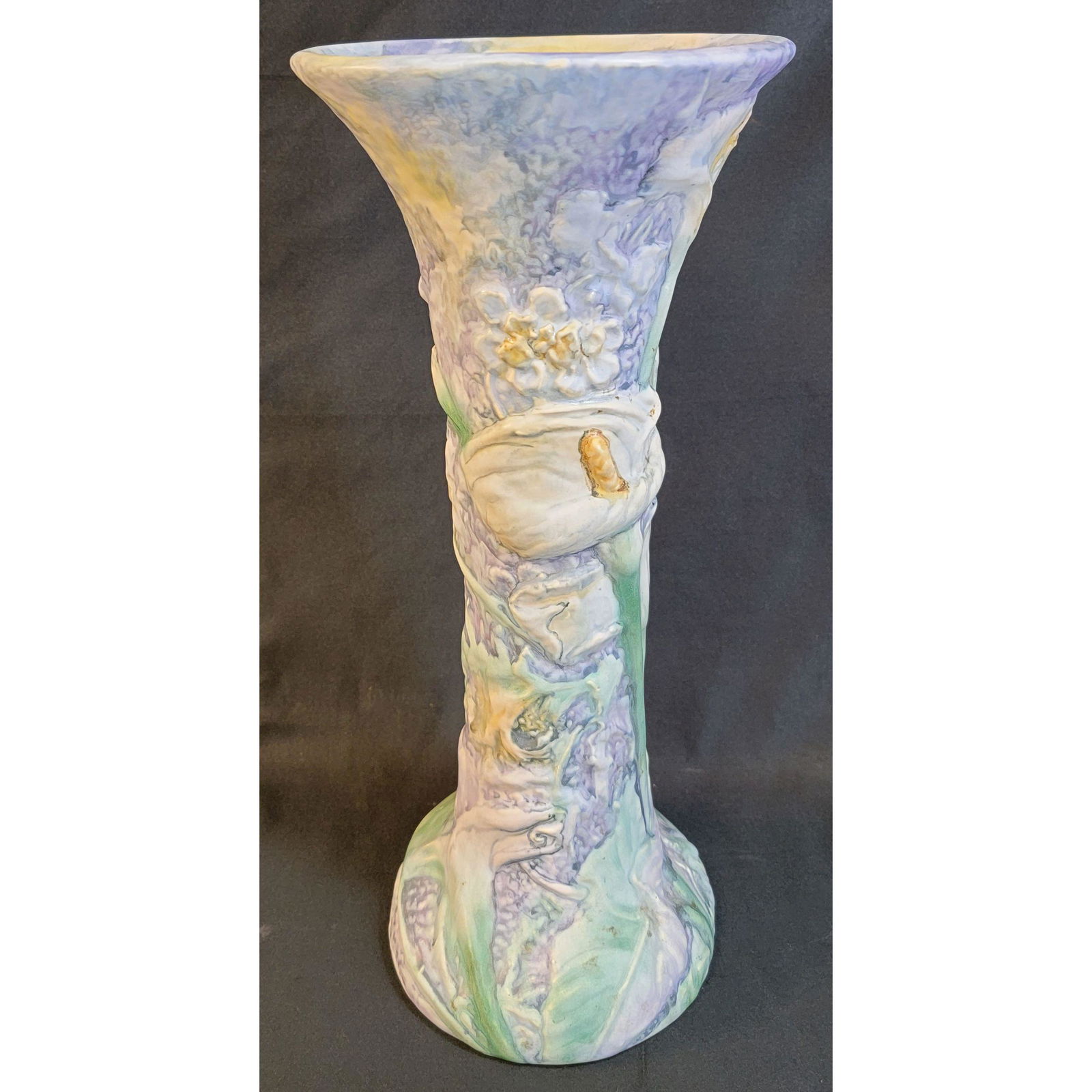 Antique Weller Silvertone vase 15" Tall (1 of 17)