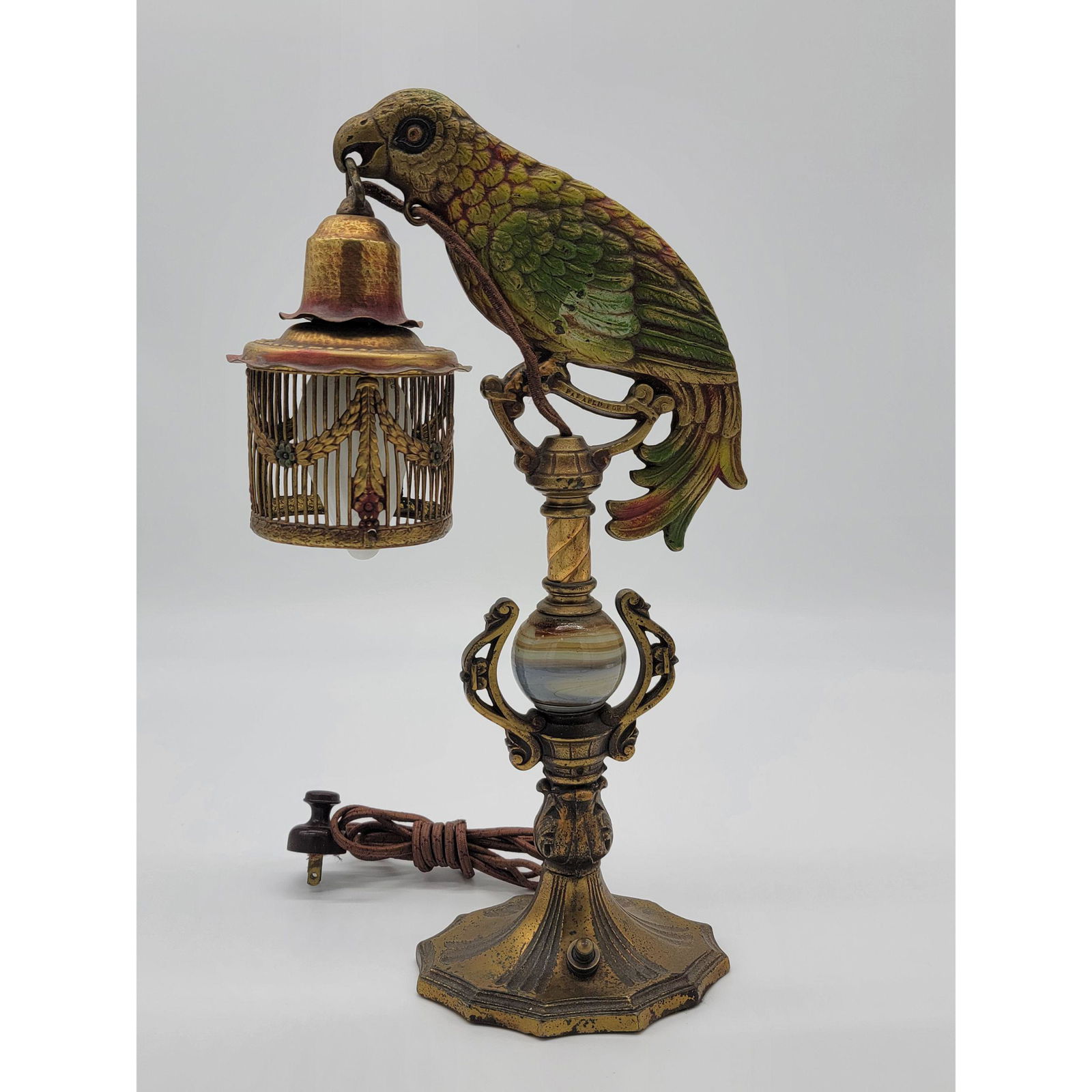 Antique Art Deco Parrot Lamp (1 of 13)