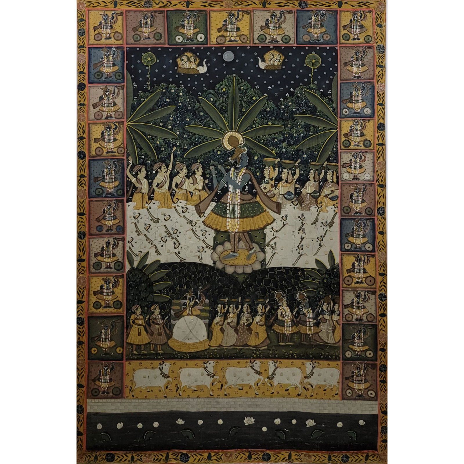 Large India Indo Persia Painting 19-20th C (1 of 18)