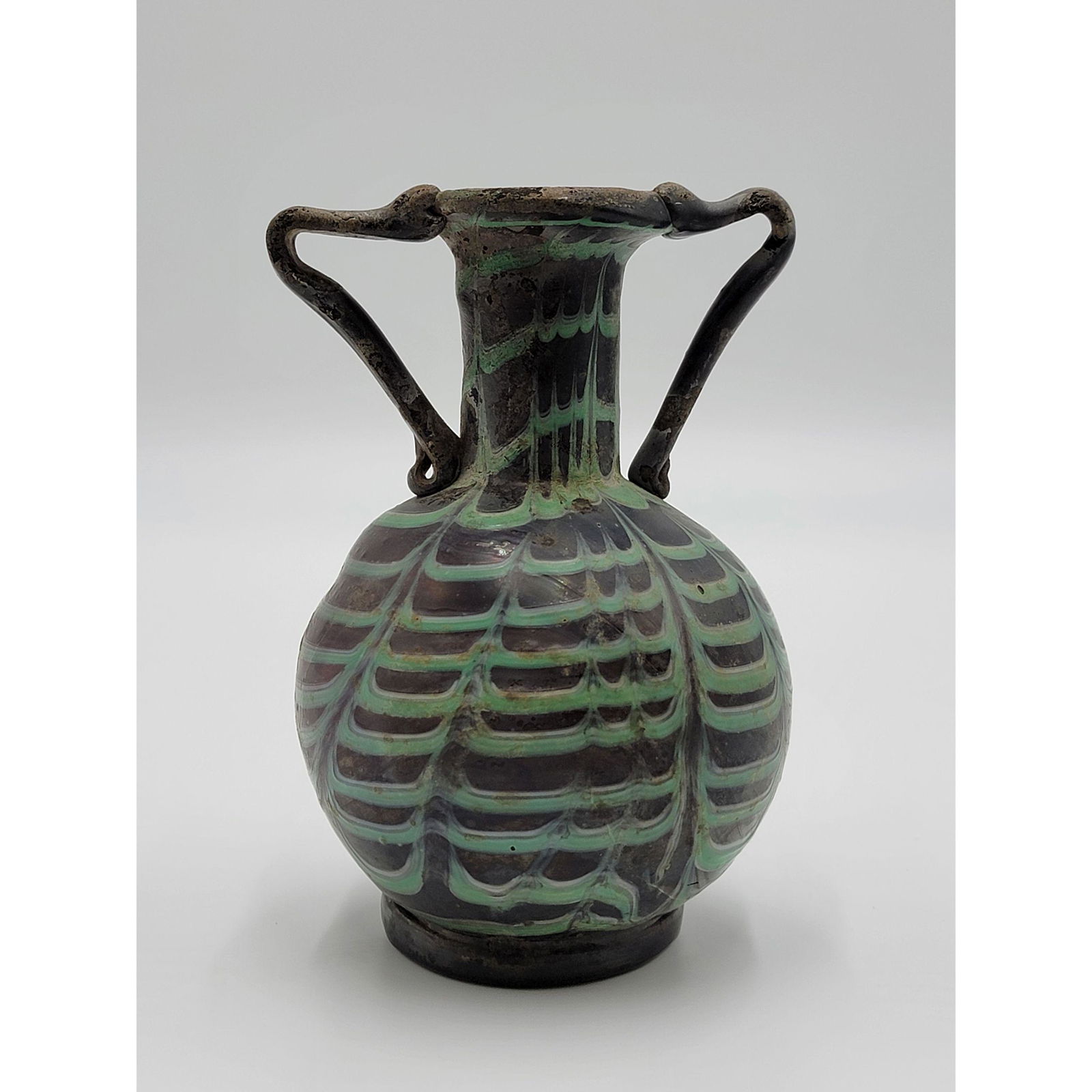 Roman Art Glass Anphora Vase (1 of 10)