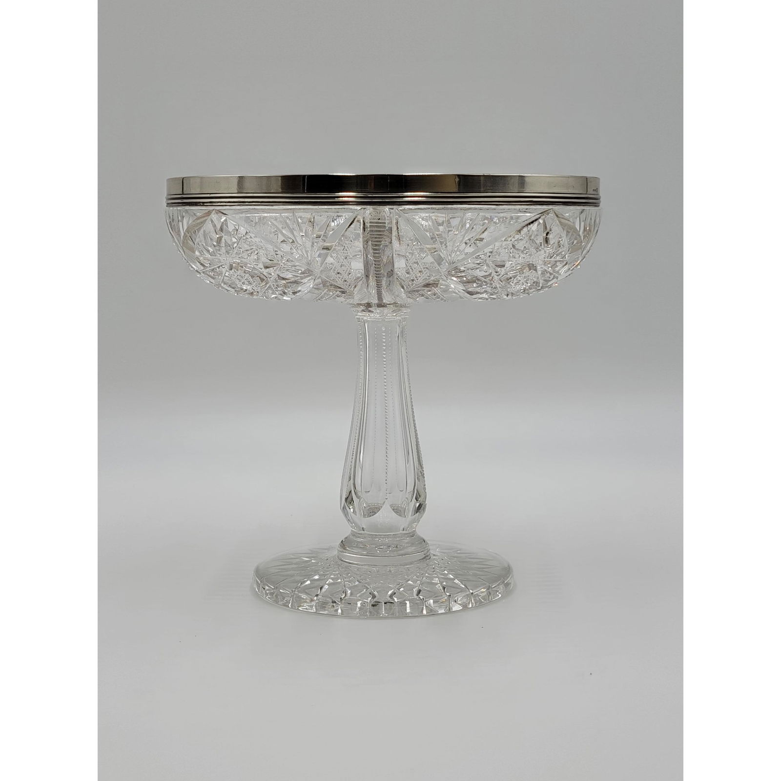 ABP Cut Glass "CABORET" Divided Dish Attr. To Meriden (1 of 13)