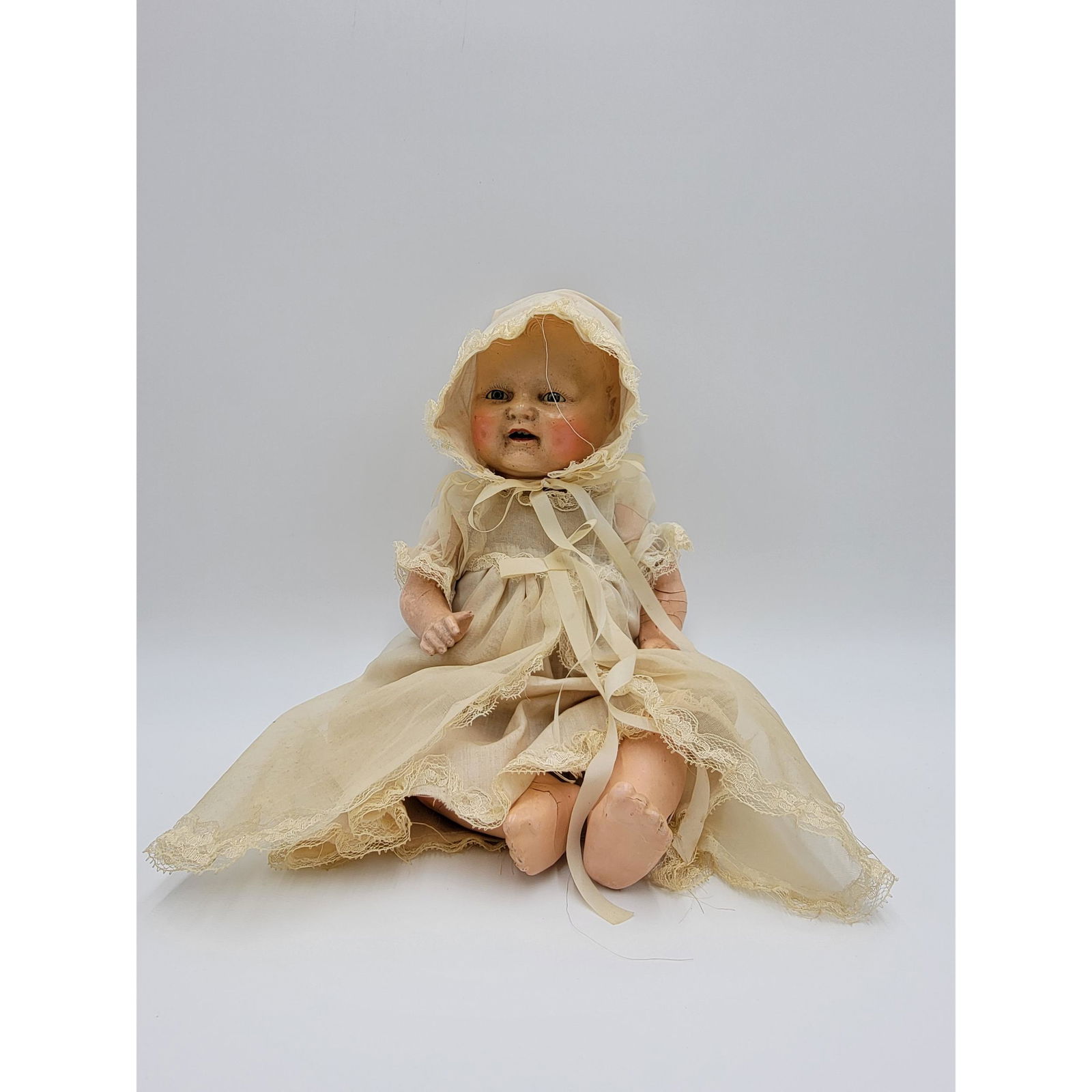 Composition & Cloth Doll Marked Horseman Co. Inc. (1 of 9)