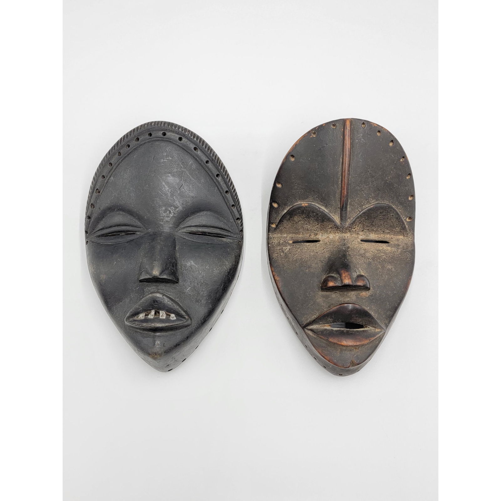 Lot Of 2 Antique African Dan Masks Early 20th C (1 of 9)