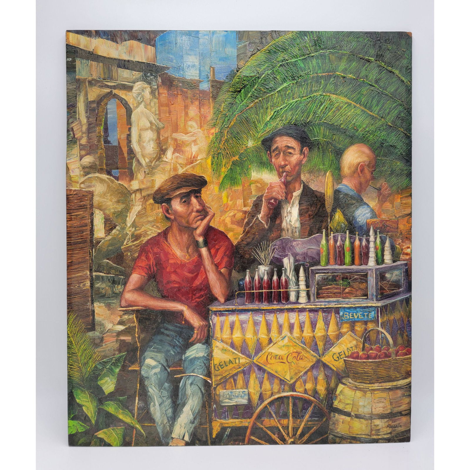 George Russin (1910-2010) Oil Painting Coca Cola (1 of 17)