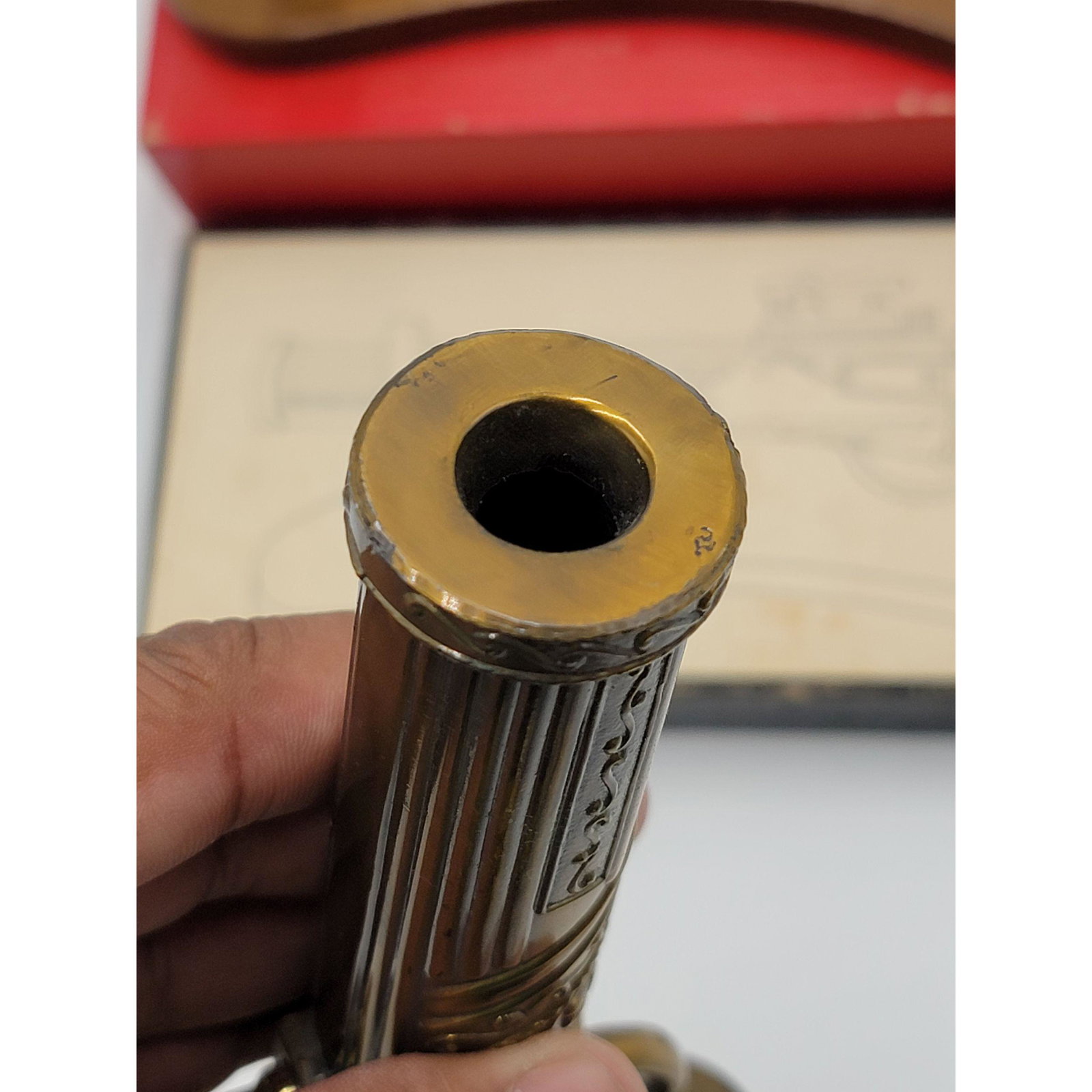Vintage Flintlock Gun Lighter With Original Box - 5