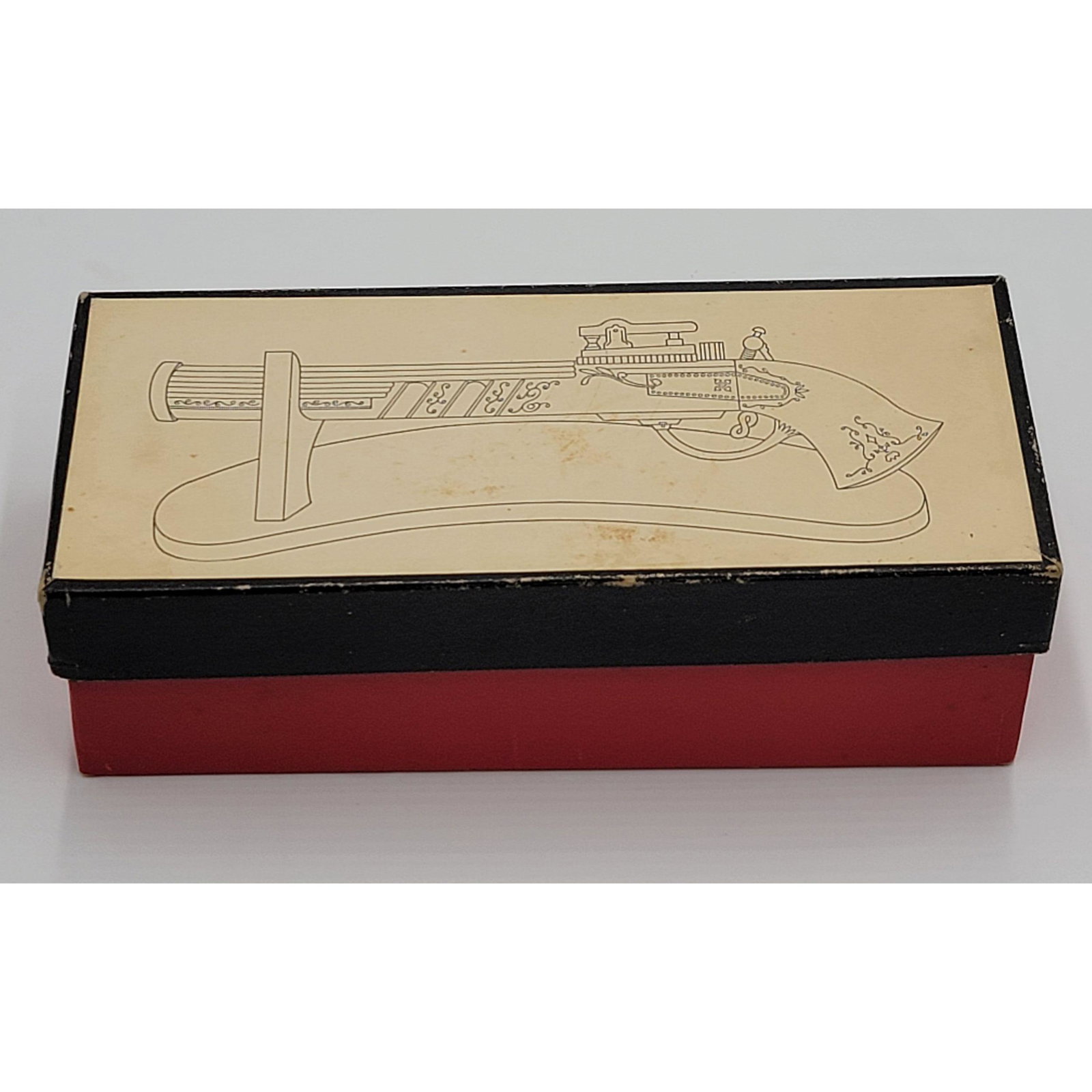 Vintage Flintlock Gun Lighter With Original Box - 6