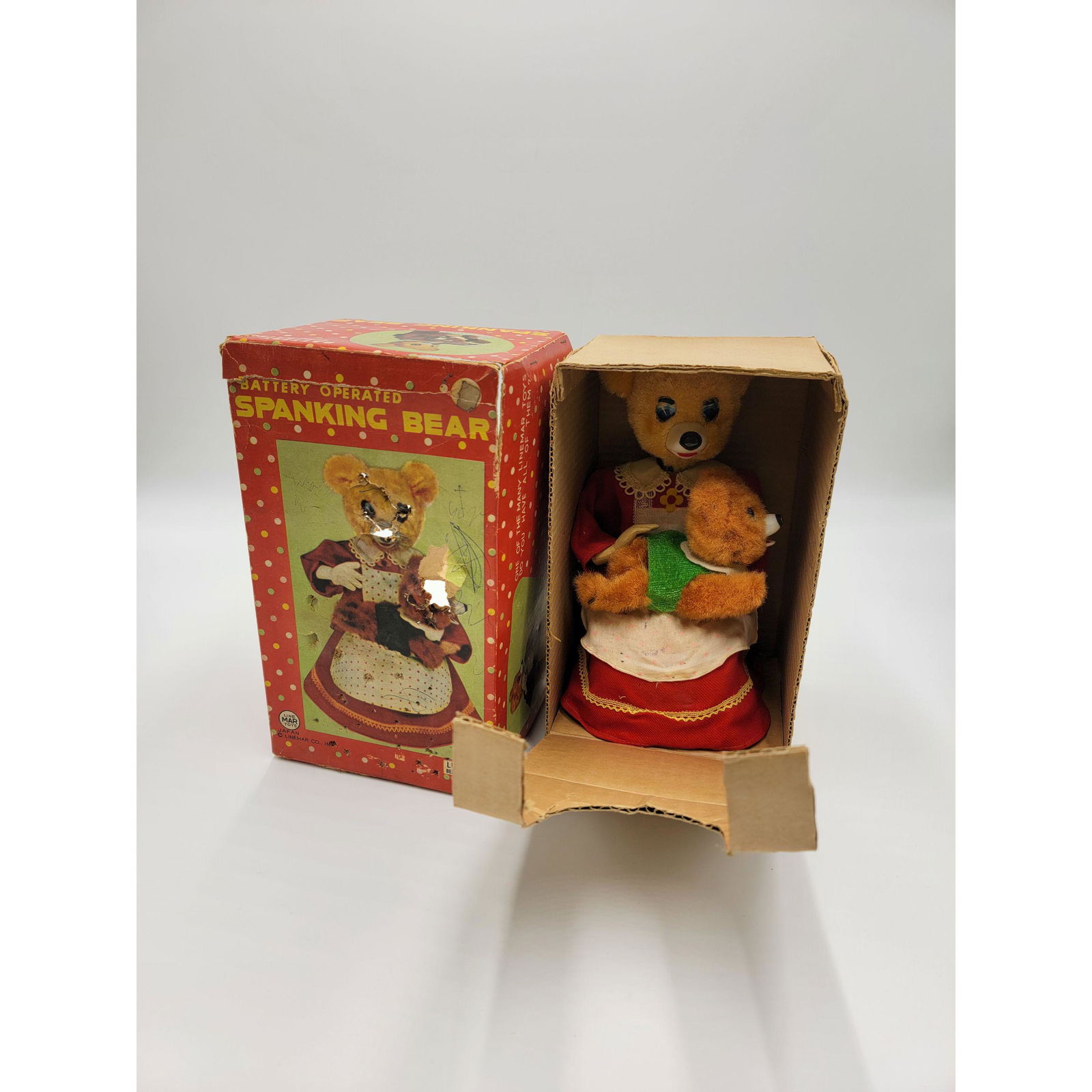 Vintage Line Mar Toys Spanking Bear Battery Operated: Vintage Line Mar Toys Spanking Bear