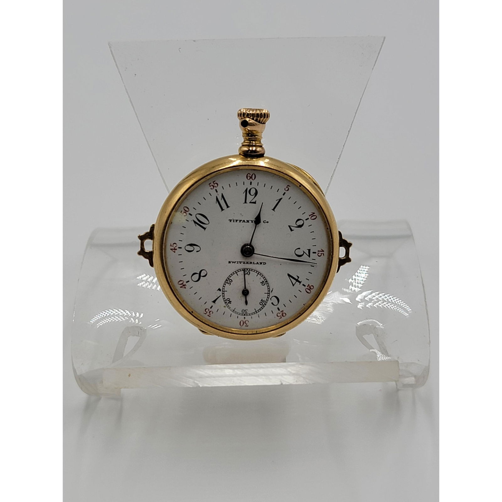 18K Gold Ladies Pocket Watch Tiffany & Co (13.06 DWT) (1 of 9)