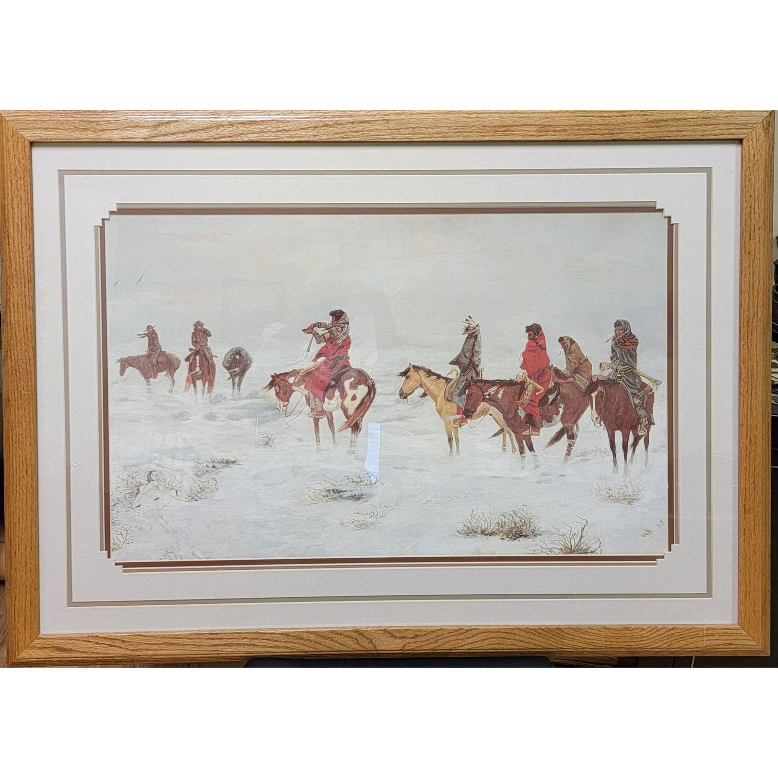 A Fine Charles M Russell Native American Indian Print (1 of 6)