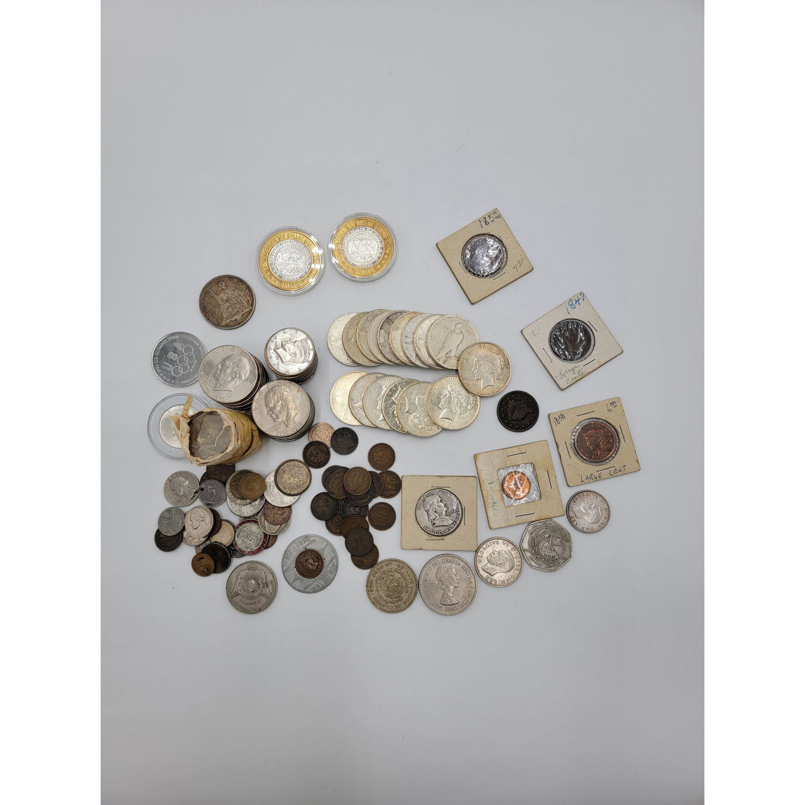 Large Group Of American Silver Coins (16 Pc Dollar) (1 of 10)