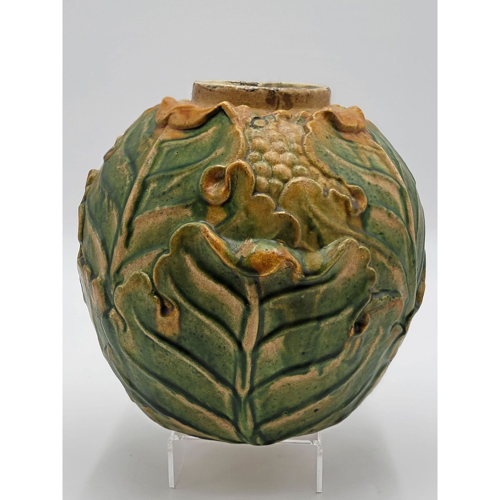 Early Italian Faience Cabbage Head Jar (1 of 13)