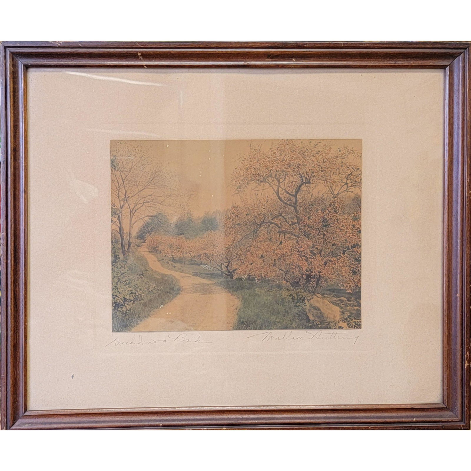 Signed Colored Lithograph Wallace Nutting (1 of 8)