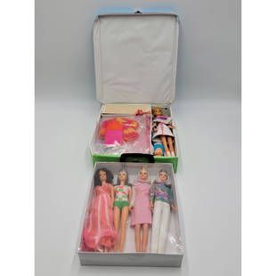 Vintage Barbie Lot: Lot of vintage Francie dolls, wardrobe, and tagged outfits. Includes 6 dolls, in conditions ranging from fair to good. Includes some hard-to-find tagged clothing pieces. All dolls are very displayable