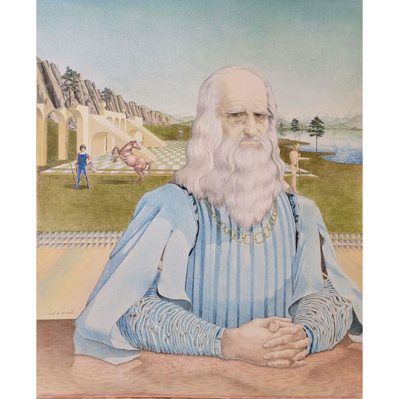 Robert Rigel "Da Vinci" Signed Lithograph (1 of 6)