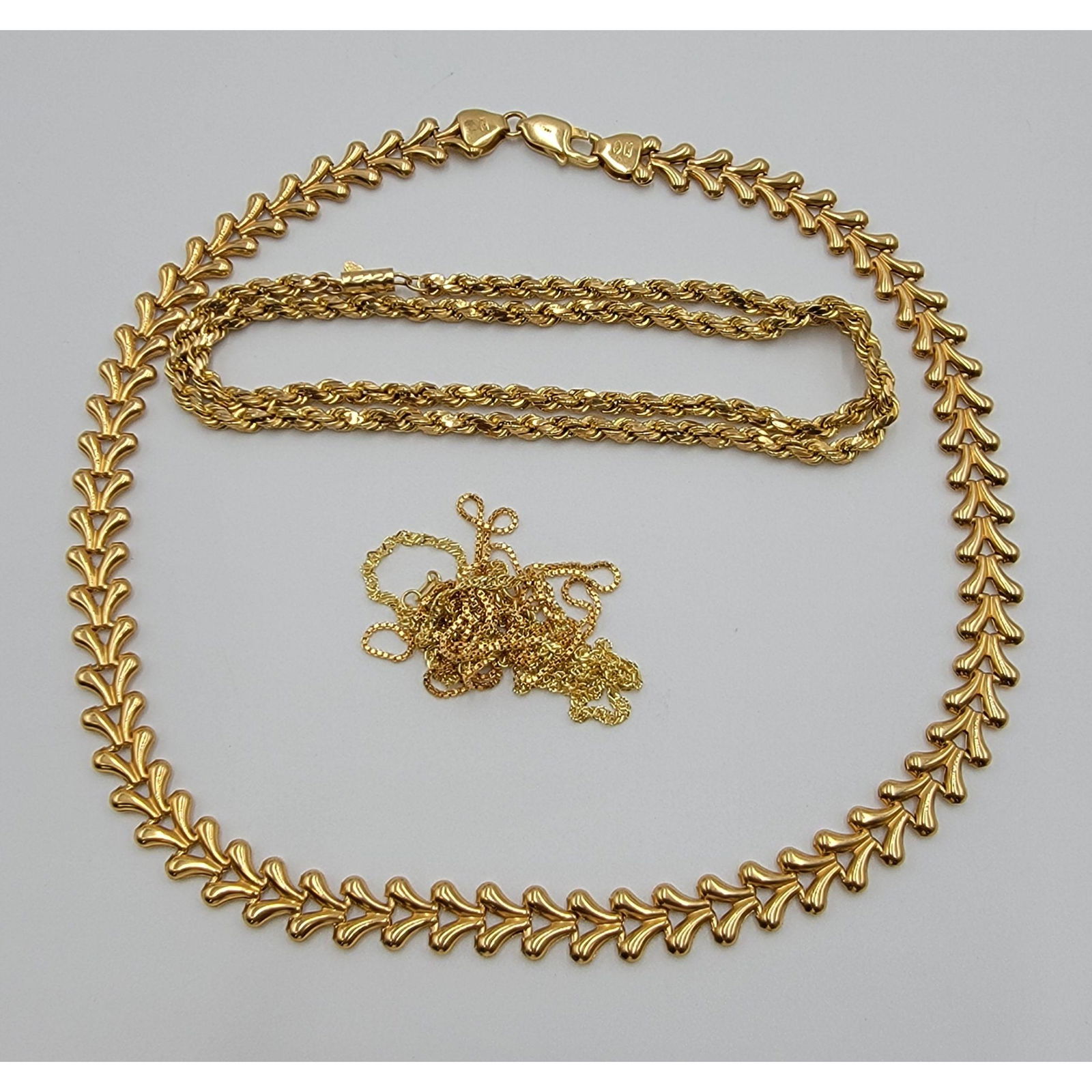 Group Of 14-18k Gold Chains (1 of 6)