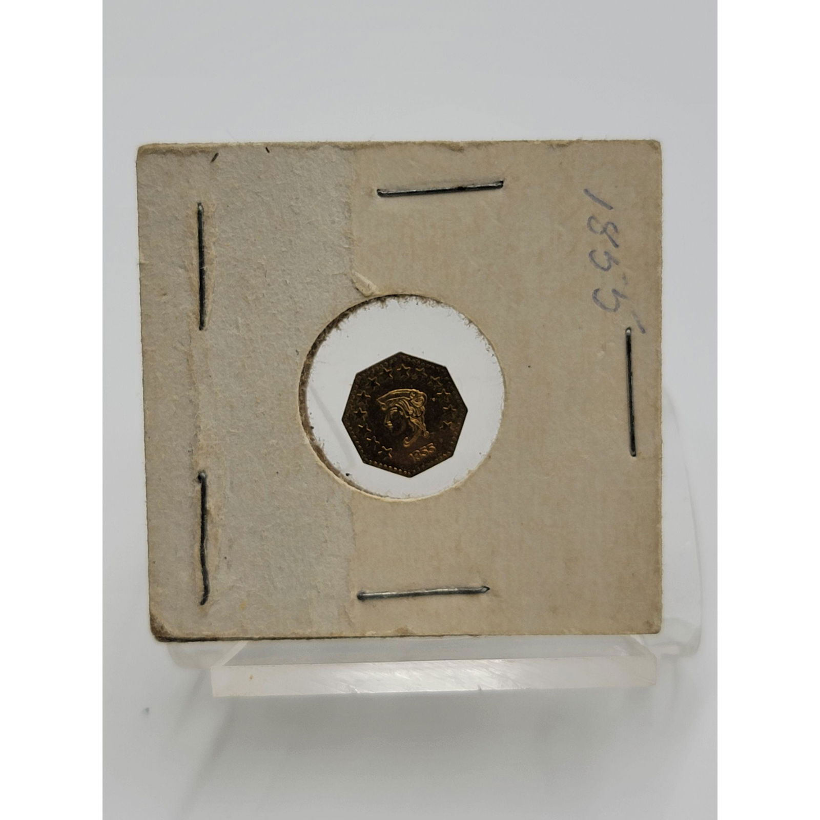 1855 California 1/2 Cent Fractional Gold Coin (1 of 5)