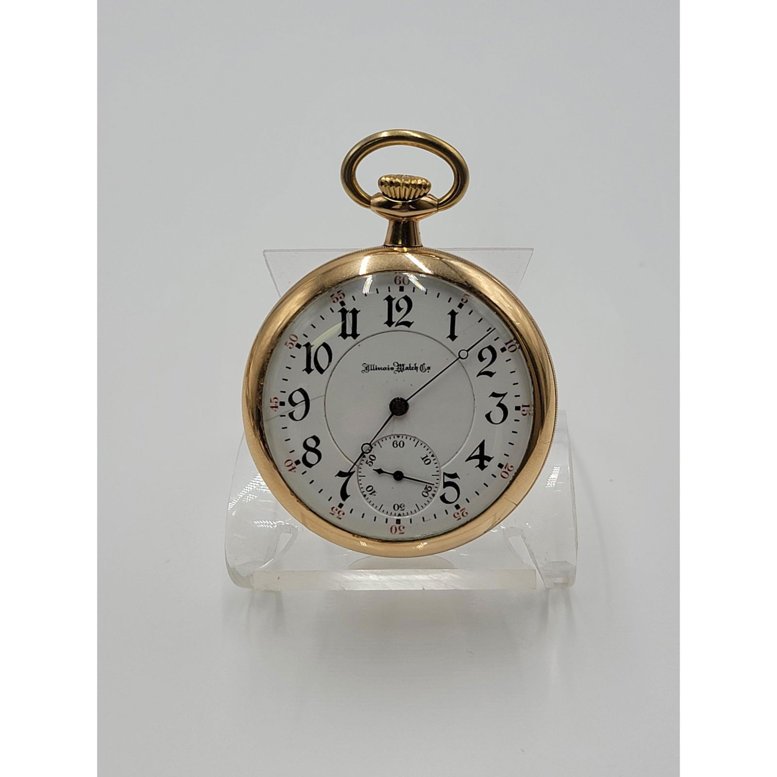 Vintage Illinois Springfield Co Pocket Watch (1 of 8)