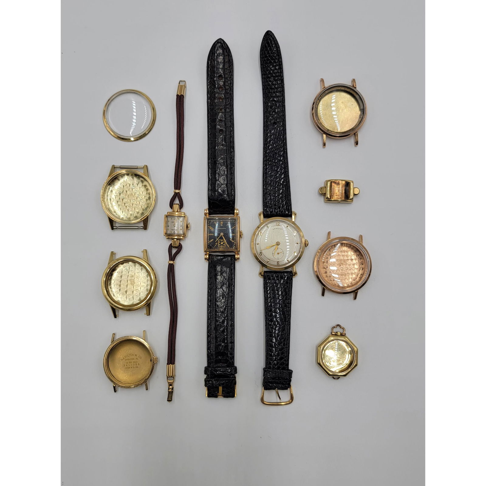 Lot Of Vintage Watched All 10 To 14 K Gold (1 of 14)