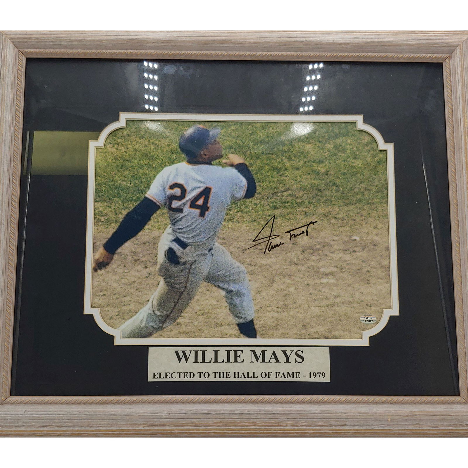 Lg Vintage Willie Mays Autographed Photo San Francisco (1 of 4)