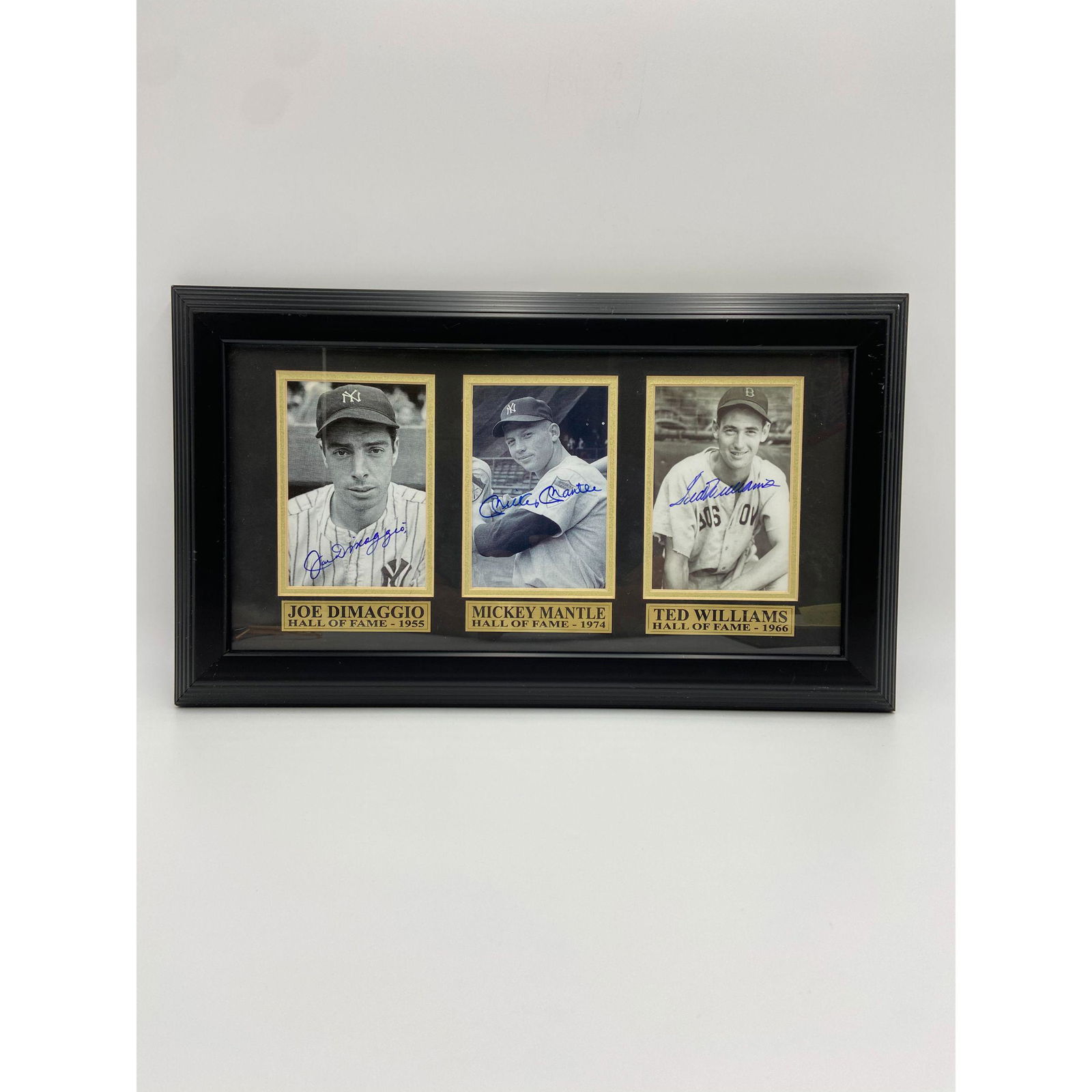 Rare Autographed MLB Legends Mantle, DiMaggio & William (1 of 9)