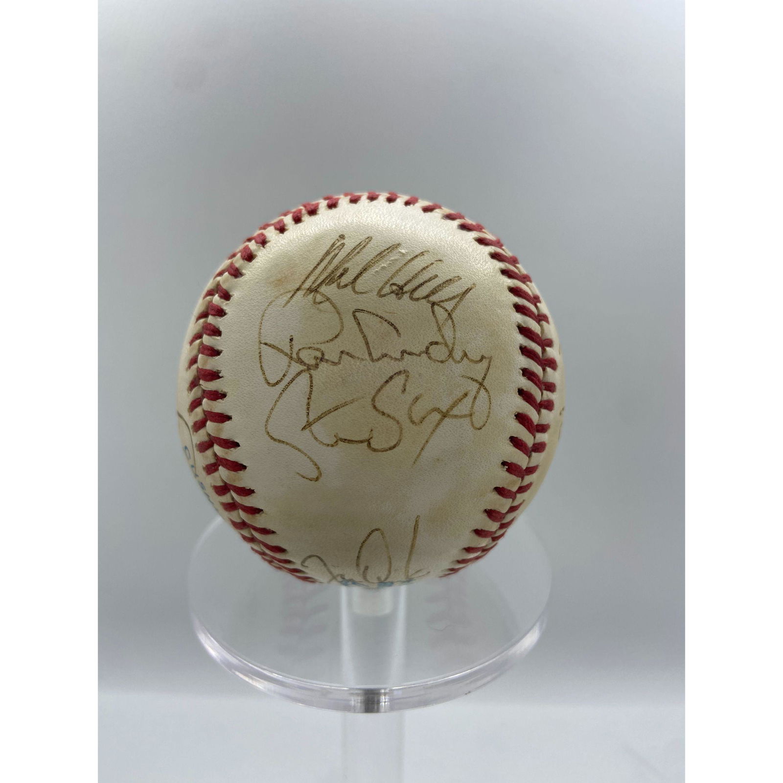 Vintage 1989 New York Yankees Team Signed Baseball (1 of 6)