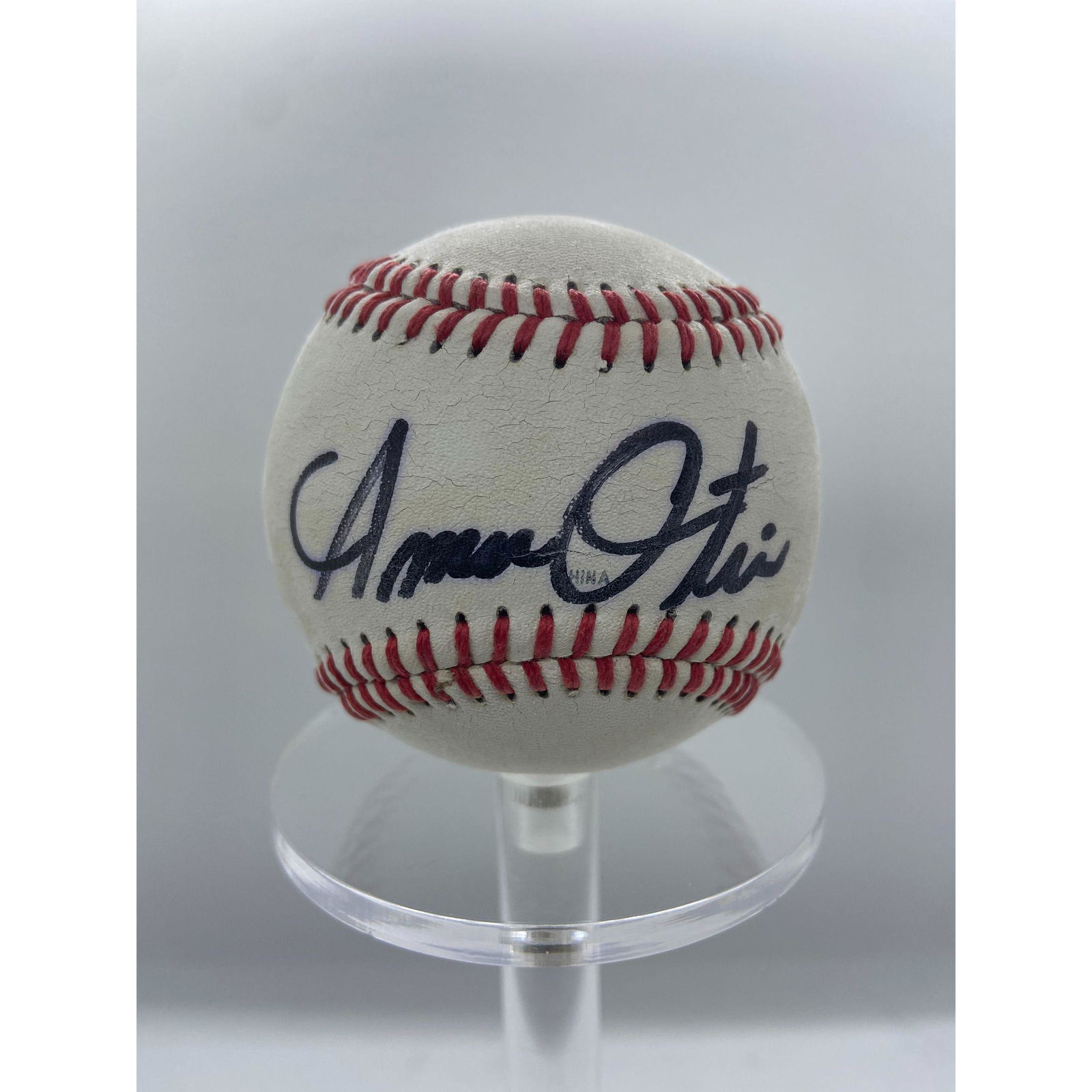 VINTAGE AMOS OTIS AUTOGRAPHED BASEBALL NY METS/KC ROYAL (1 of 3)