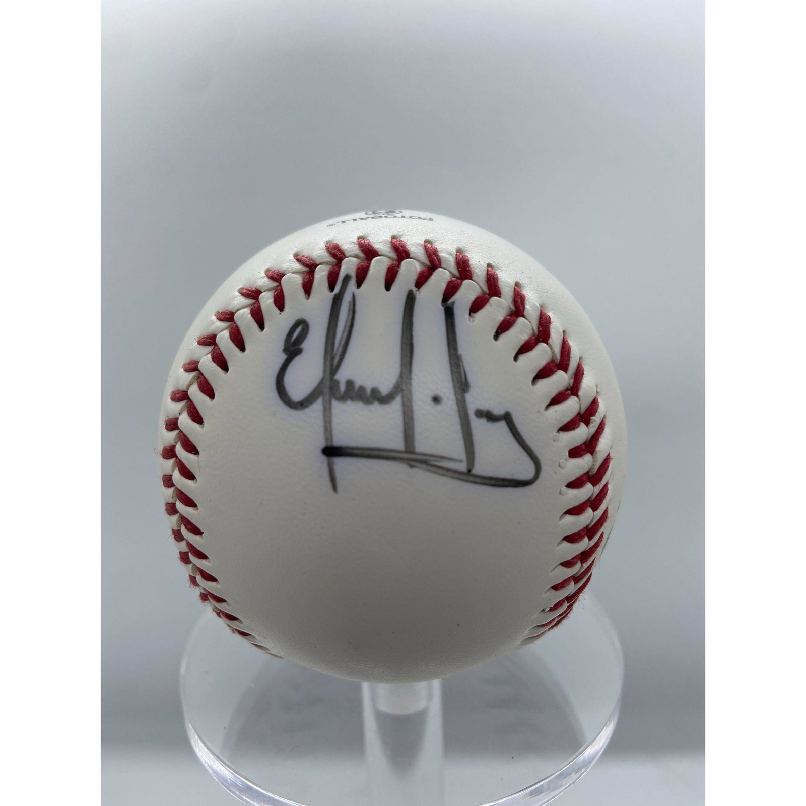 MLB WORLD SERIES 1995 ATLANTA BRAVES EDUARDO PEREZ AUTO: MLB WORLD SERIES 1995 ATLANTA BRAVES EDUARDO PEREZ AUTOGRAPHED WS BASEBALL