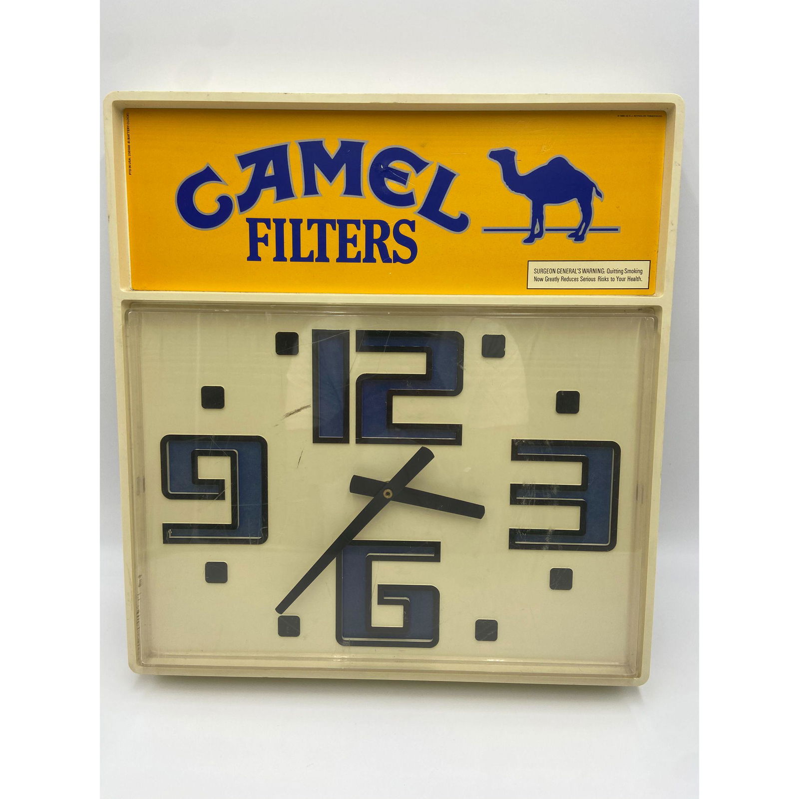 VINTAGE 1985 CAMEL CIGARETTE ADVERTISING CLOCK (1 of 8)