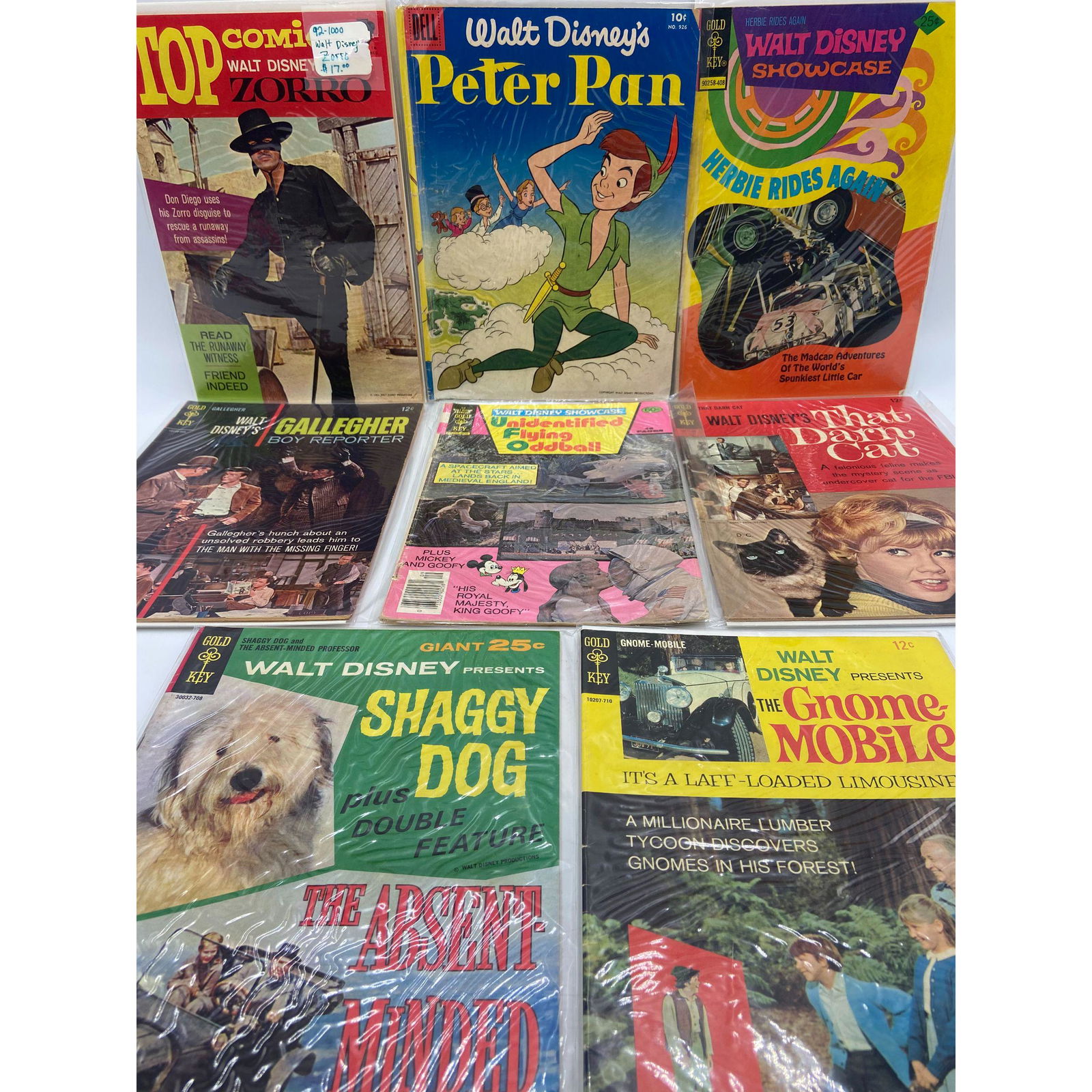 LOT OF 8 VINTAGE WALT DISNEYS COMIC BOOKS EARLY 10 CENT (1 of 10)