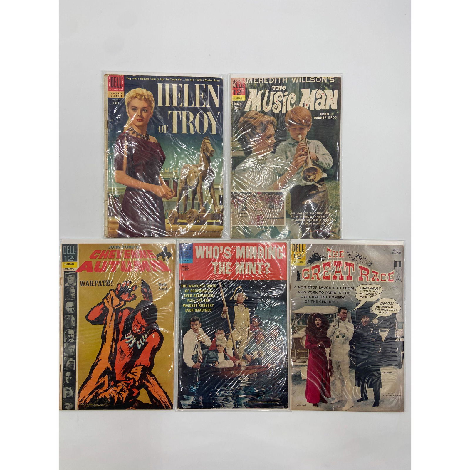 LOT OF 5 EARLY VINTAGE COMIC BOOKS 12 CENT DELL MOVIE C (1 of 6)