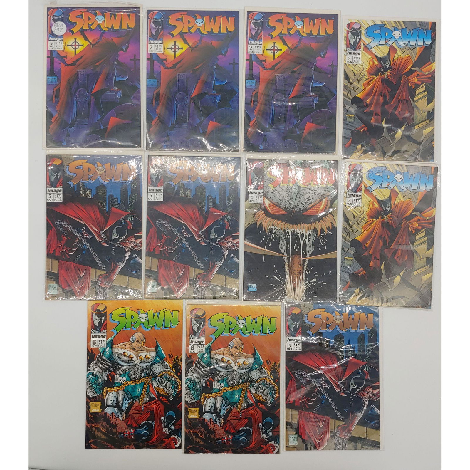 LOT OF 11 SPAWN COMICS EARLY ISSUES (1 of 12)