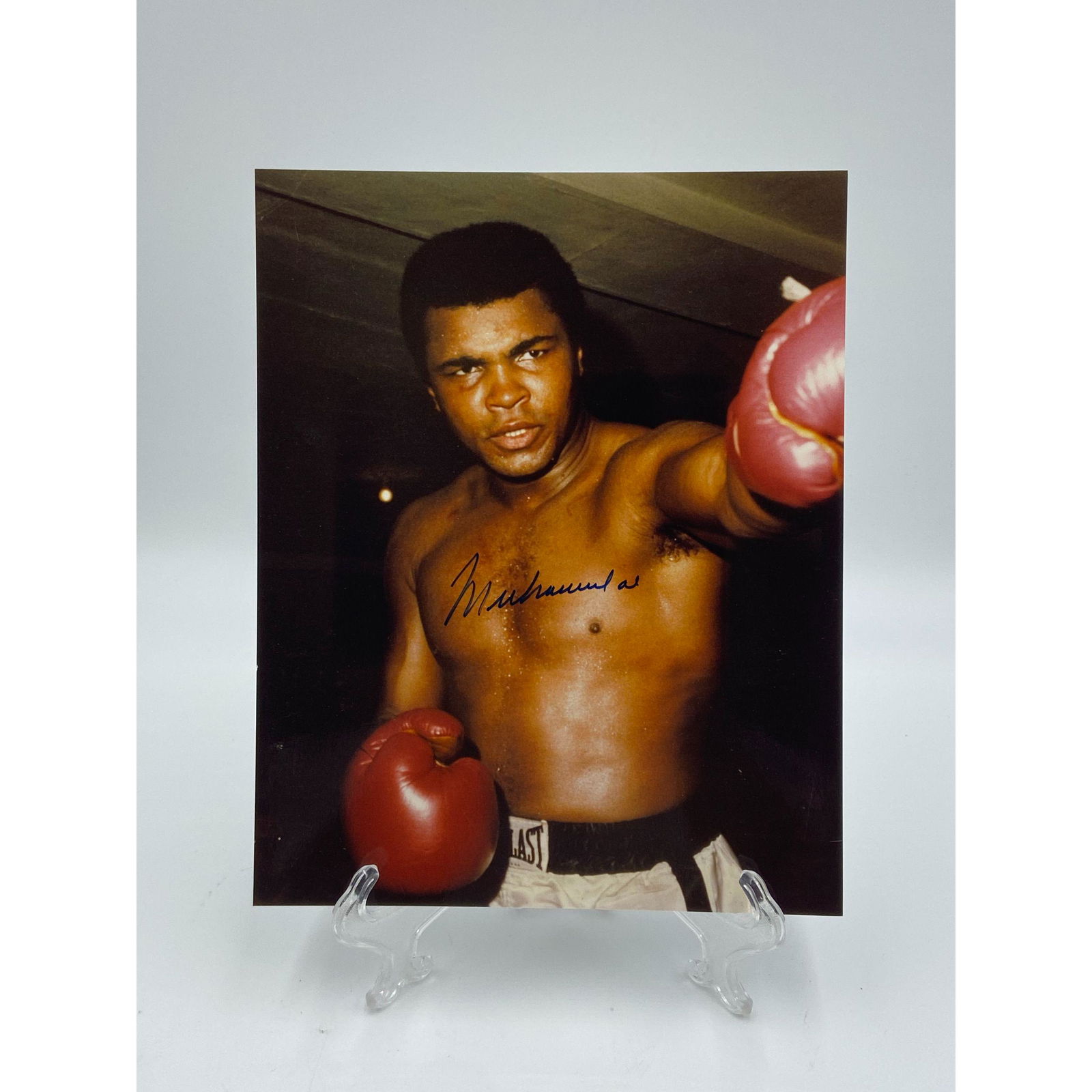Muhammad Ali Autographed Colored Photo With COA (1 of 4)