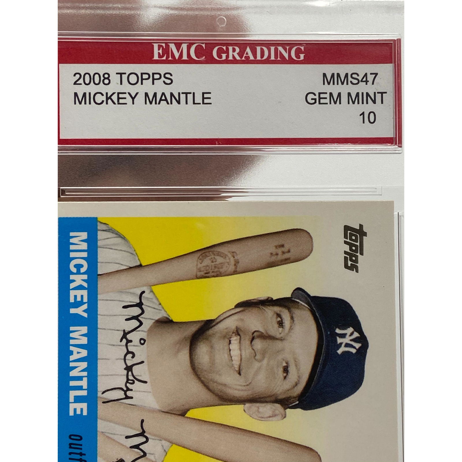 Mickey Mantle Topps Graded Gem Mint 10 With COA (1 of 7)