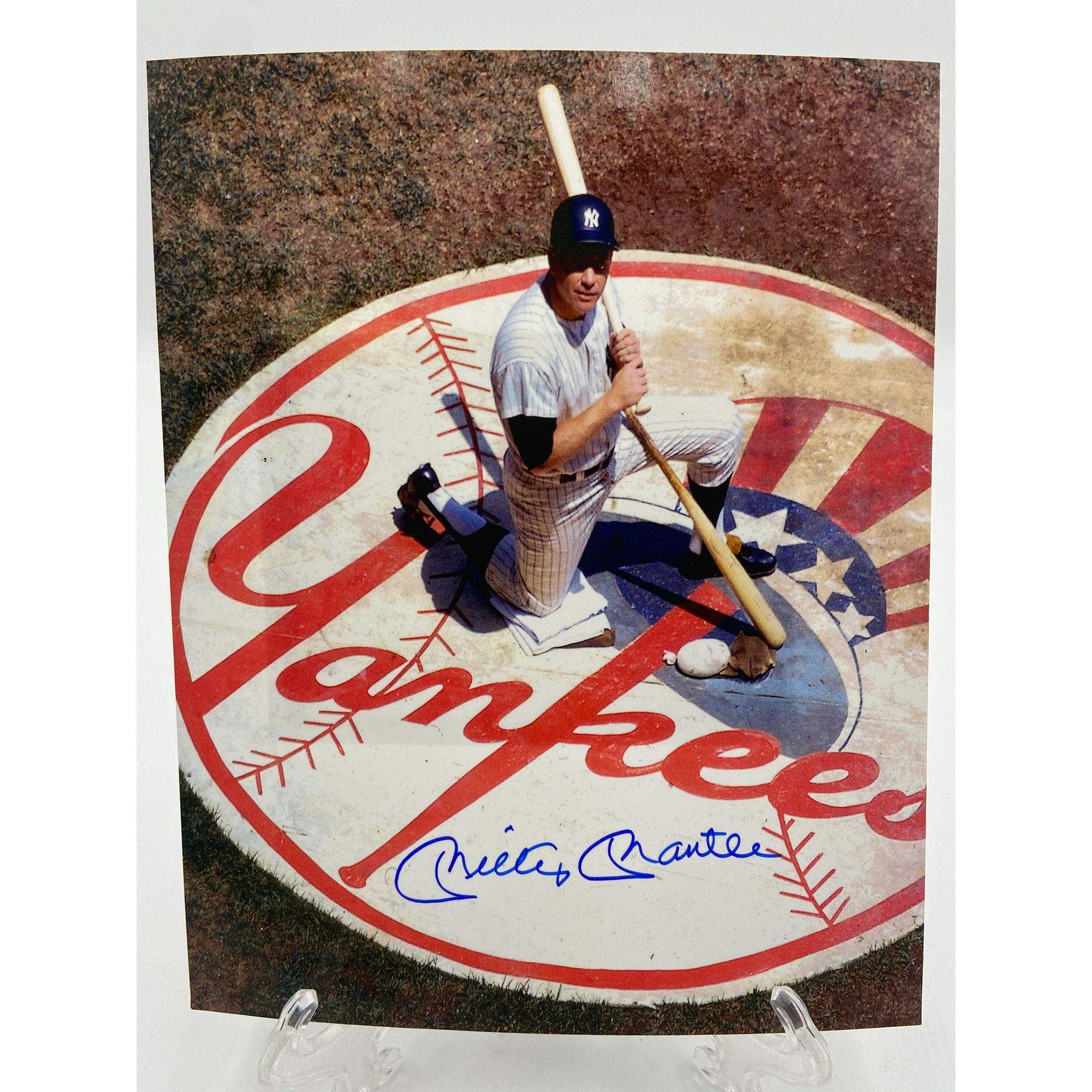 Mickey Mantle Autograph W/ COA Batter's Circle (1 of 6)