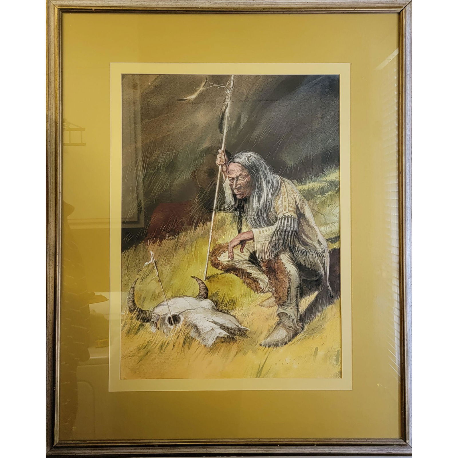 John Marsh B1936 California Indian Watercolor (1 of 15)