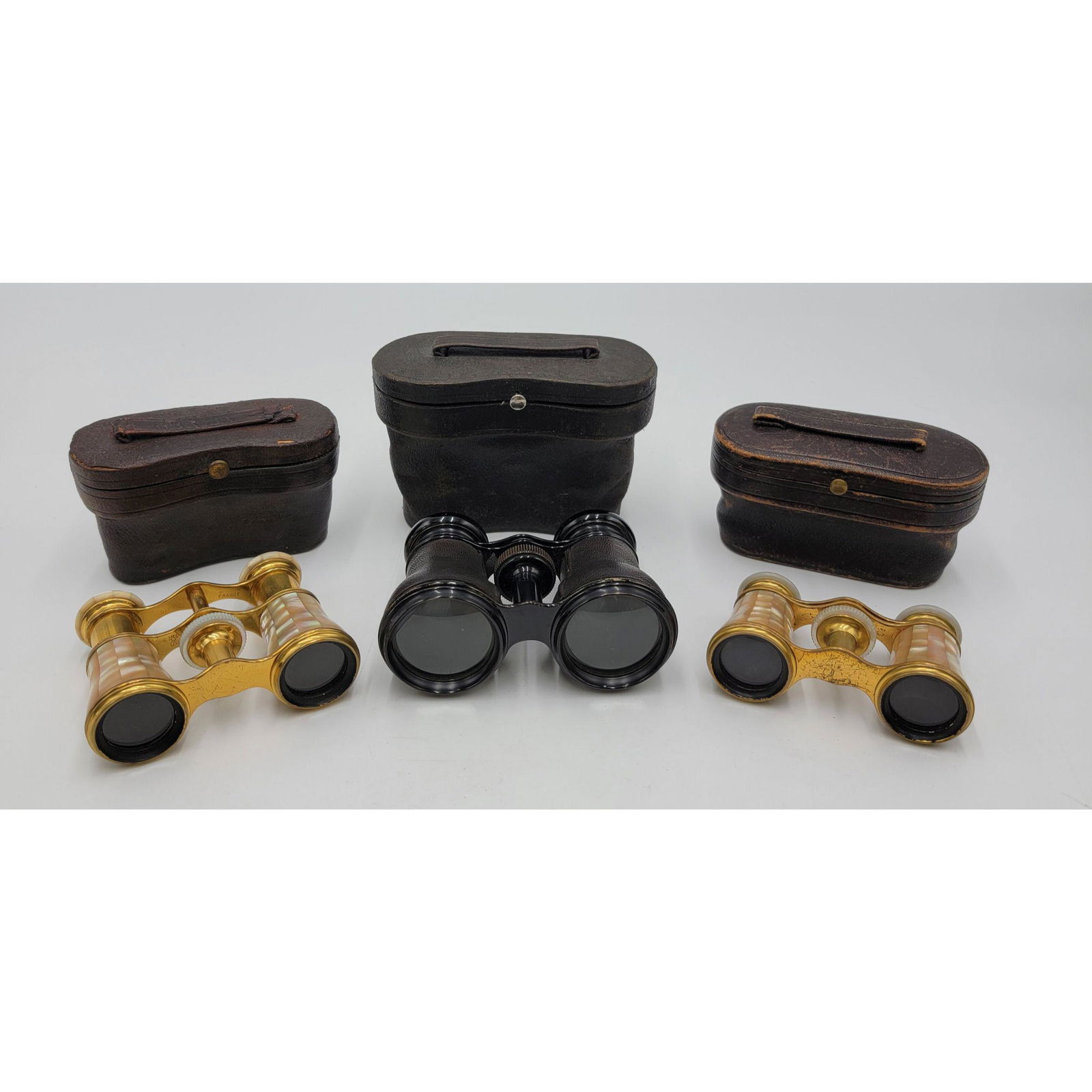 Lot Of 3 Antique Opera Binoculars 2 Women 1 Man (1 of 11)
