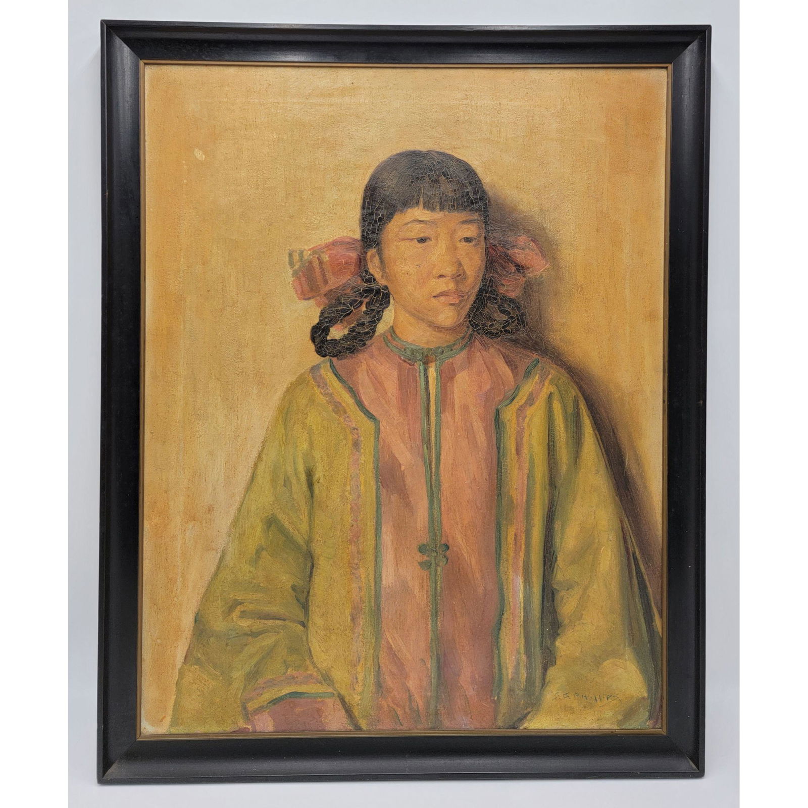 Samuel G Phillips Portrait Painting Native Girl (1 of 13)