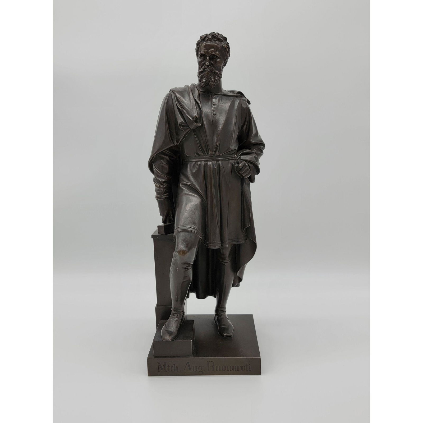 Ernst Julius Hahnel 1811-91 Bronze of Michelangelo (1 of 17)