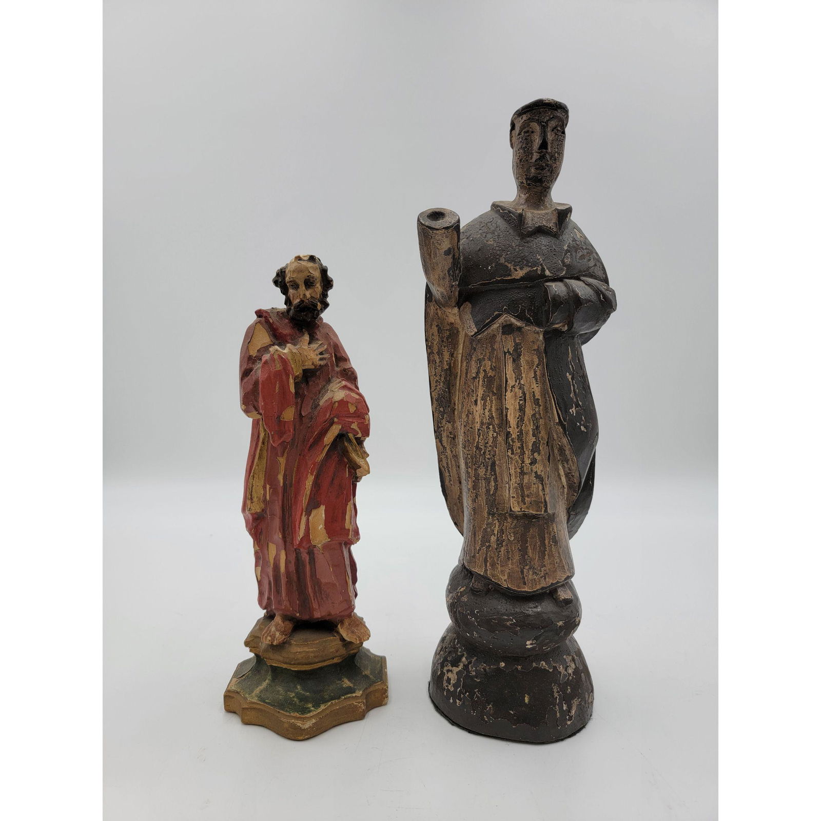 2 Antique Carved Religious Santos (1 of 17)