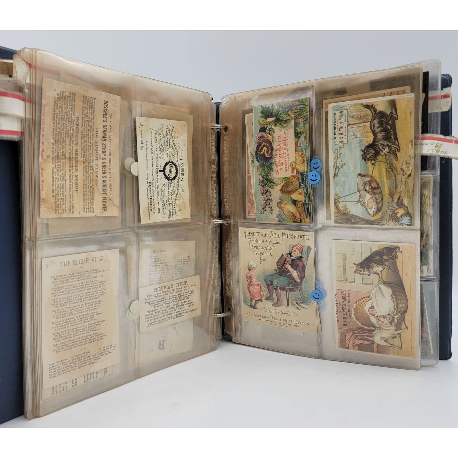 A Large Group Of Antique Advertising Cards 19th Century (1 of 16)