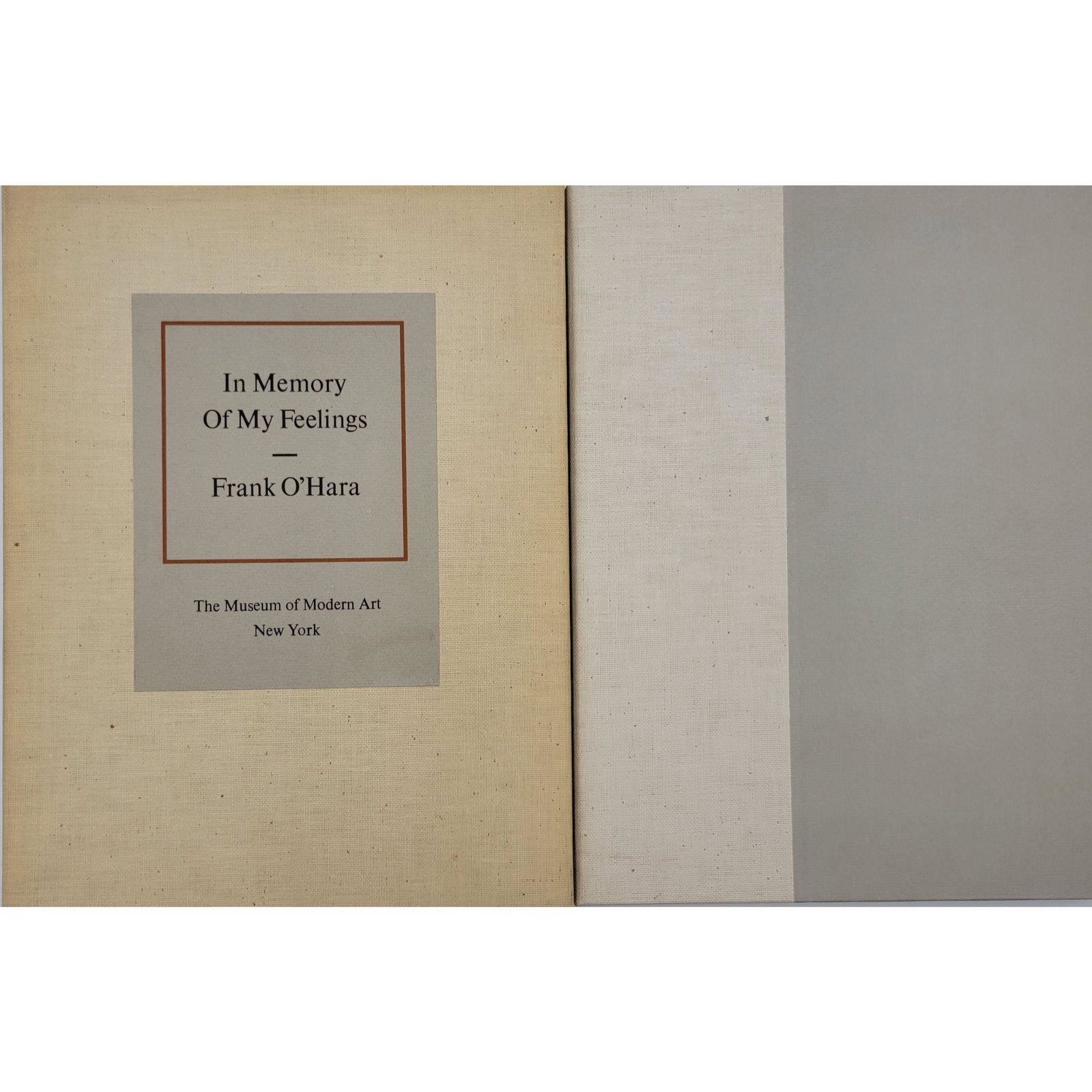 "1967 Lithographs by Lichtenstein, DeKooning Motherwell: Frank O'Hara In Memory Of My Feelings 1967 book of several lithographs. it is utterly complete EXCEPT for the Mitchell And Krasner. This book contains some of the lithographs By De Kooning Motherwell 